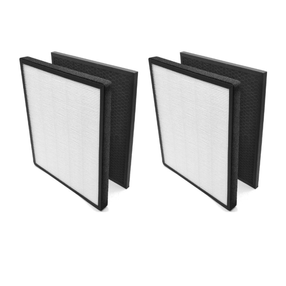 Trade-Shop Ersatzfilter 2x passend für Levoit LV-PUR131 LV-PUR131C1Z8 HEPA / Aktivkohle, Zubehör für Levoit LV-PUR131C1Z8, Set besehend aus jeweils HEPA-Filter + Aktivkohlefilter