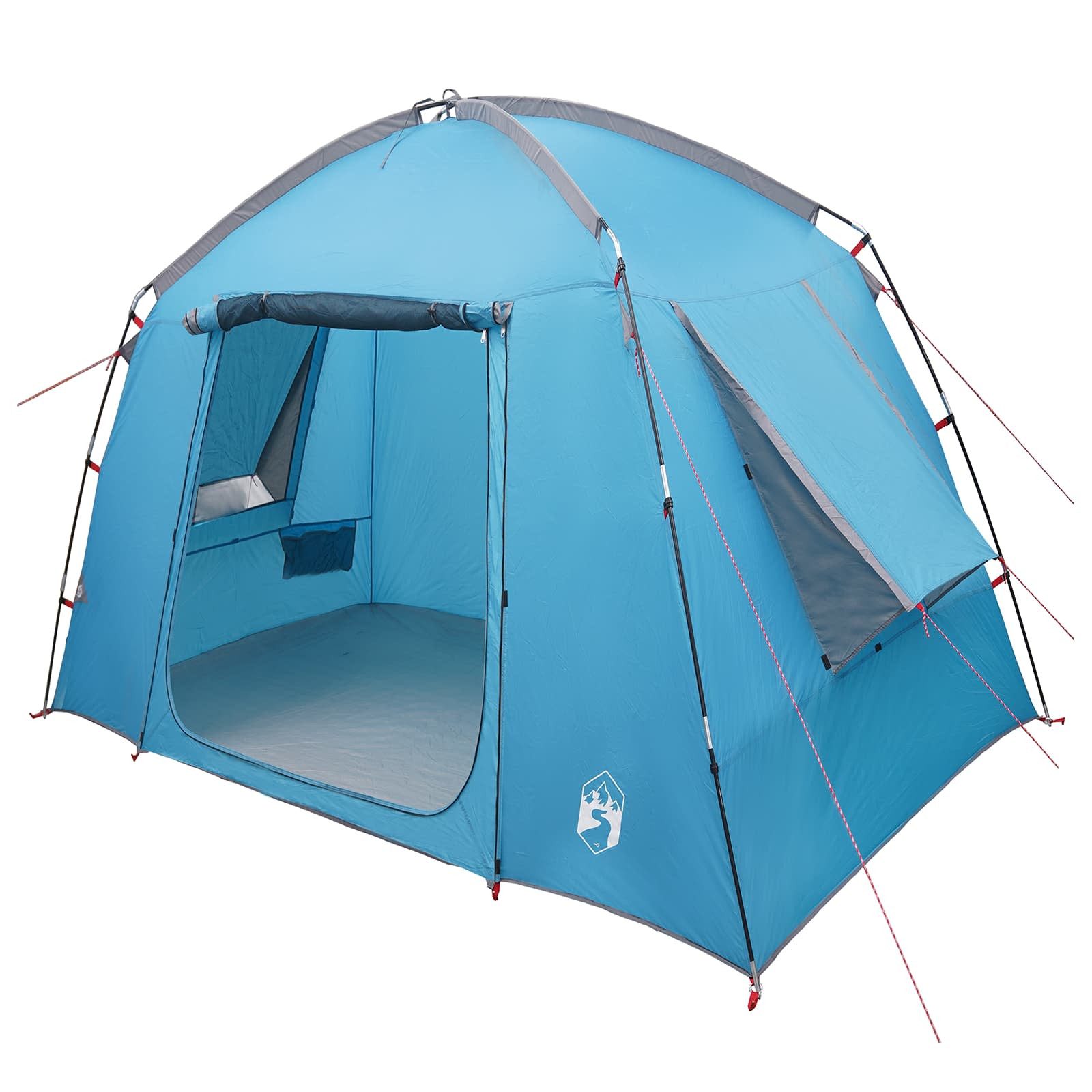 Kuppelzelt Hütten-Zelt mit Dach Blau 210 x 210 x 138 cm Polyester