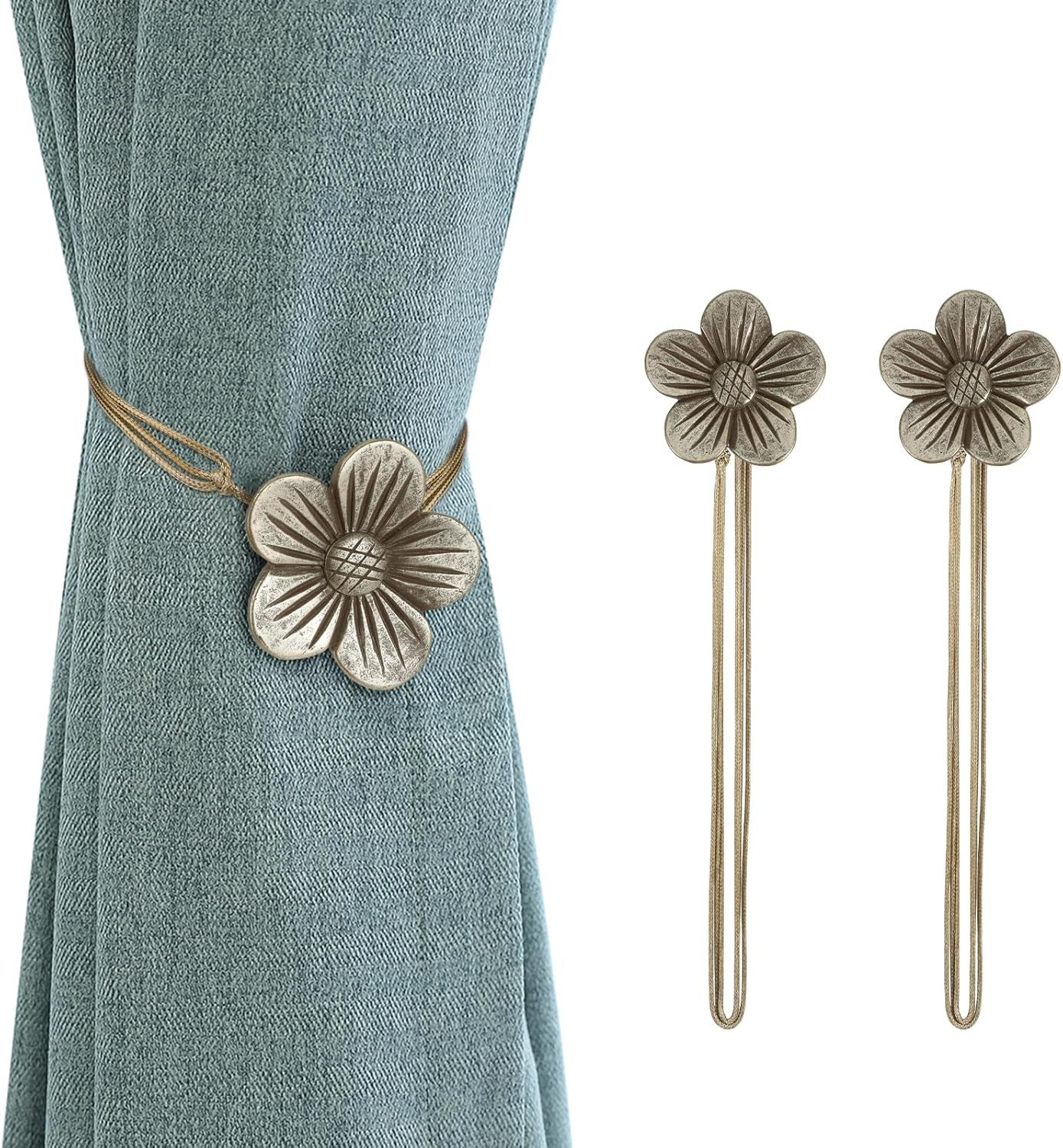 BYSURE Raffhalter, (2-tlg), Vintage Magnetischer Vorhang Raffhalter, 1 Paar günstig online kaufen