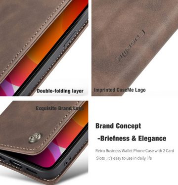 König Design Handyhülle Apple iPhone 12 / 12 Pro, Schutzhülle Schutztasche Case Cover Etuis Wallet Klapptasche Bookstyle