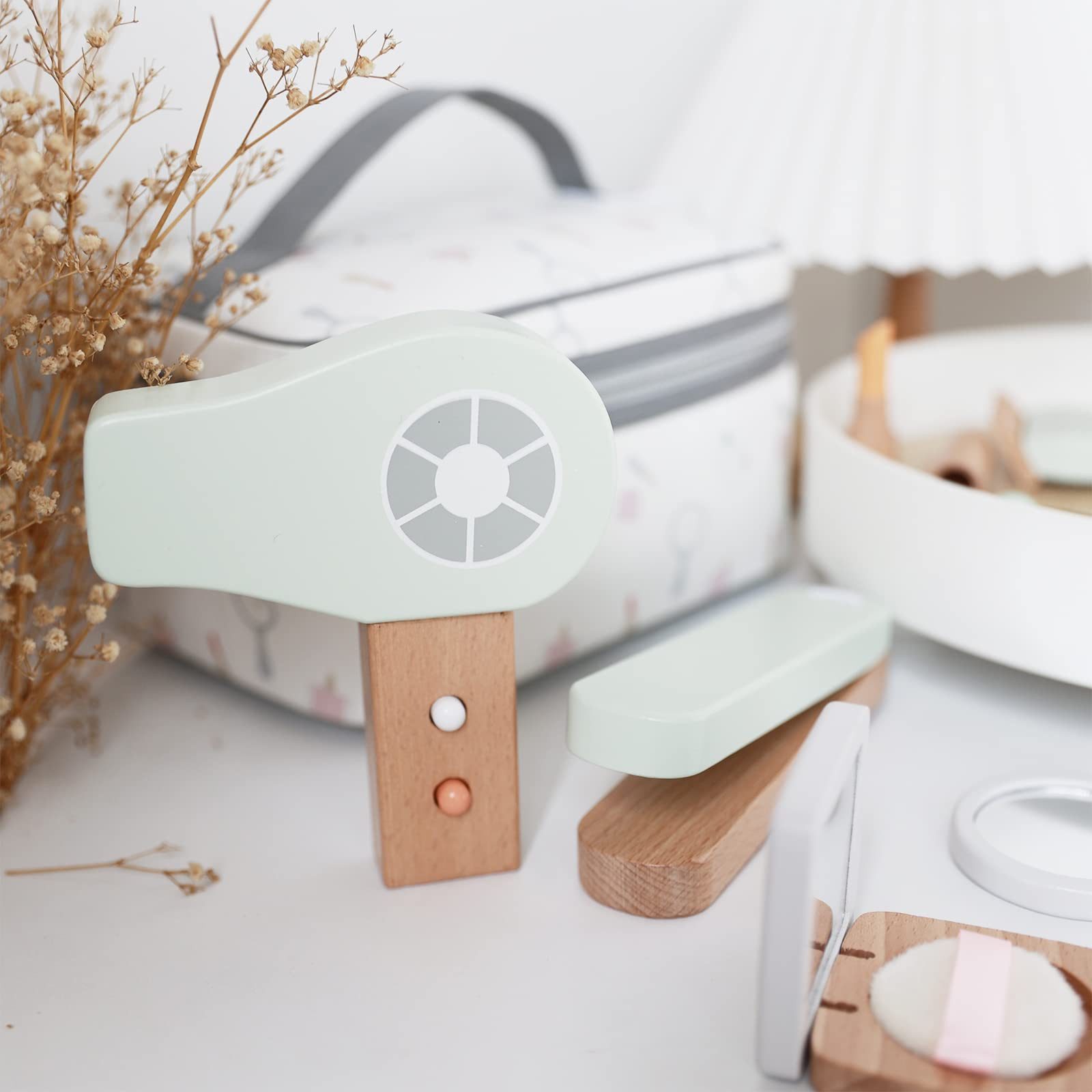 CLTYQ Spielzeug-Frisierkoffer Holzschminke Spielset Set,Kinderschminke für günstig online kaufen