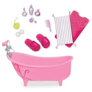 Our Generation Puppen Accessoires-Set Badewanne Pink mit Accessoires