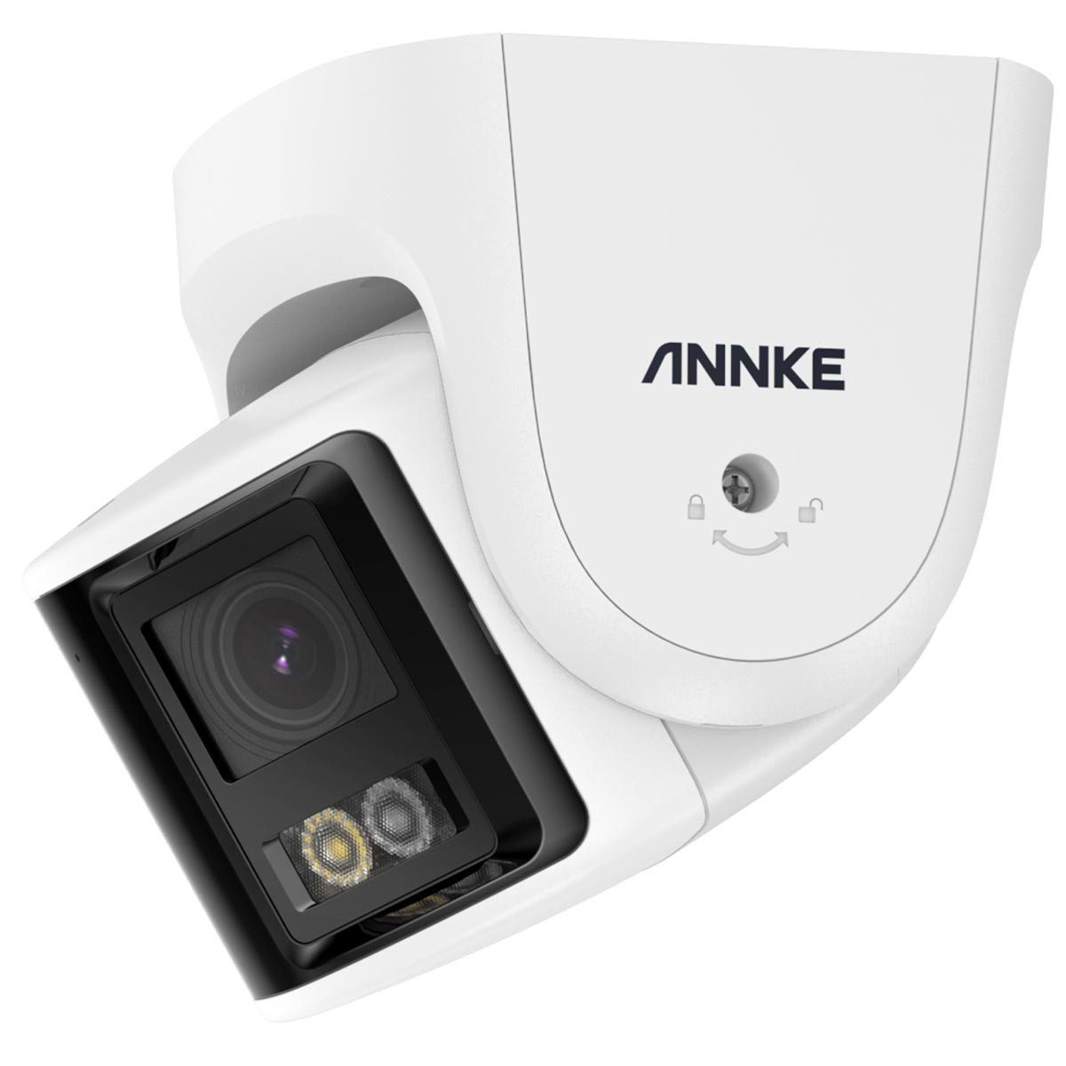 Annke Überwachungskamera I91DX 4K Ultra HD IP PoE (mit zwei Objektiven, 180° Panoramablick, Nachtsicht in Farbe)