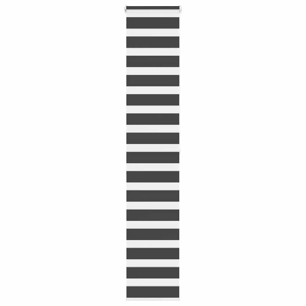 Rollo Doppelrollo Schwarz 50x200 cm Stoffbreite 45,9 cm Polyester, vidaXL günstig online kaufen