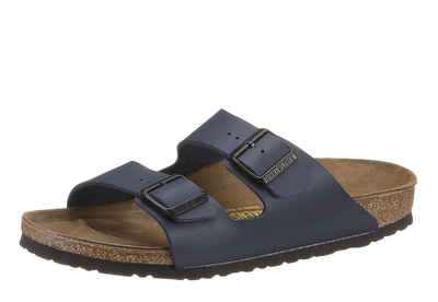Birkenstock »ARIZONA BF« Pantolette mit ergonomisch geformtem Fußbett Pantolette Damen, Streifen Perle Plateau High Heels Sandalen