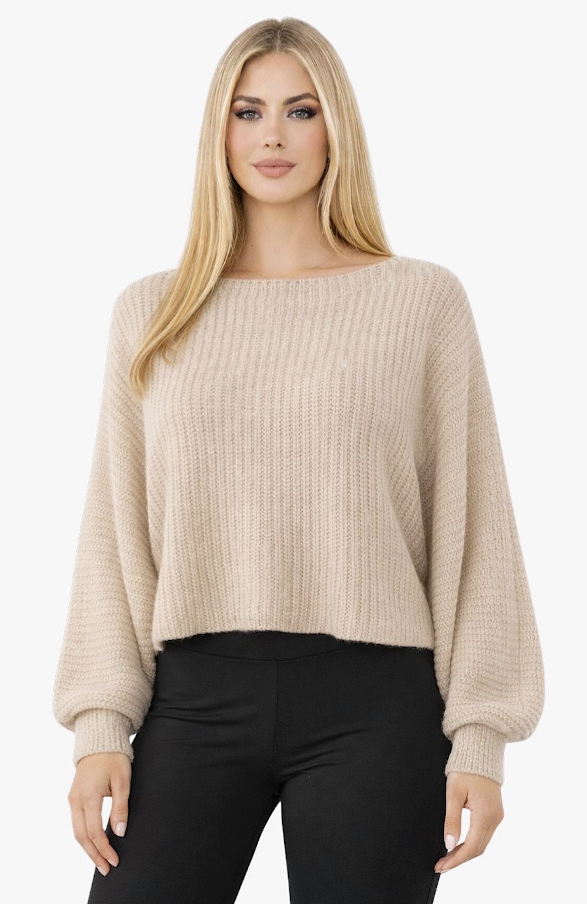 Worldclassca Strickpullover WORLDCLASSCA Damen Strickpulllover Crop Rundhals Weicher Pullover Neue Kollektion - Stilvolle und gemütliche Strickmode für Damen