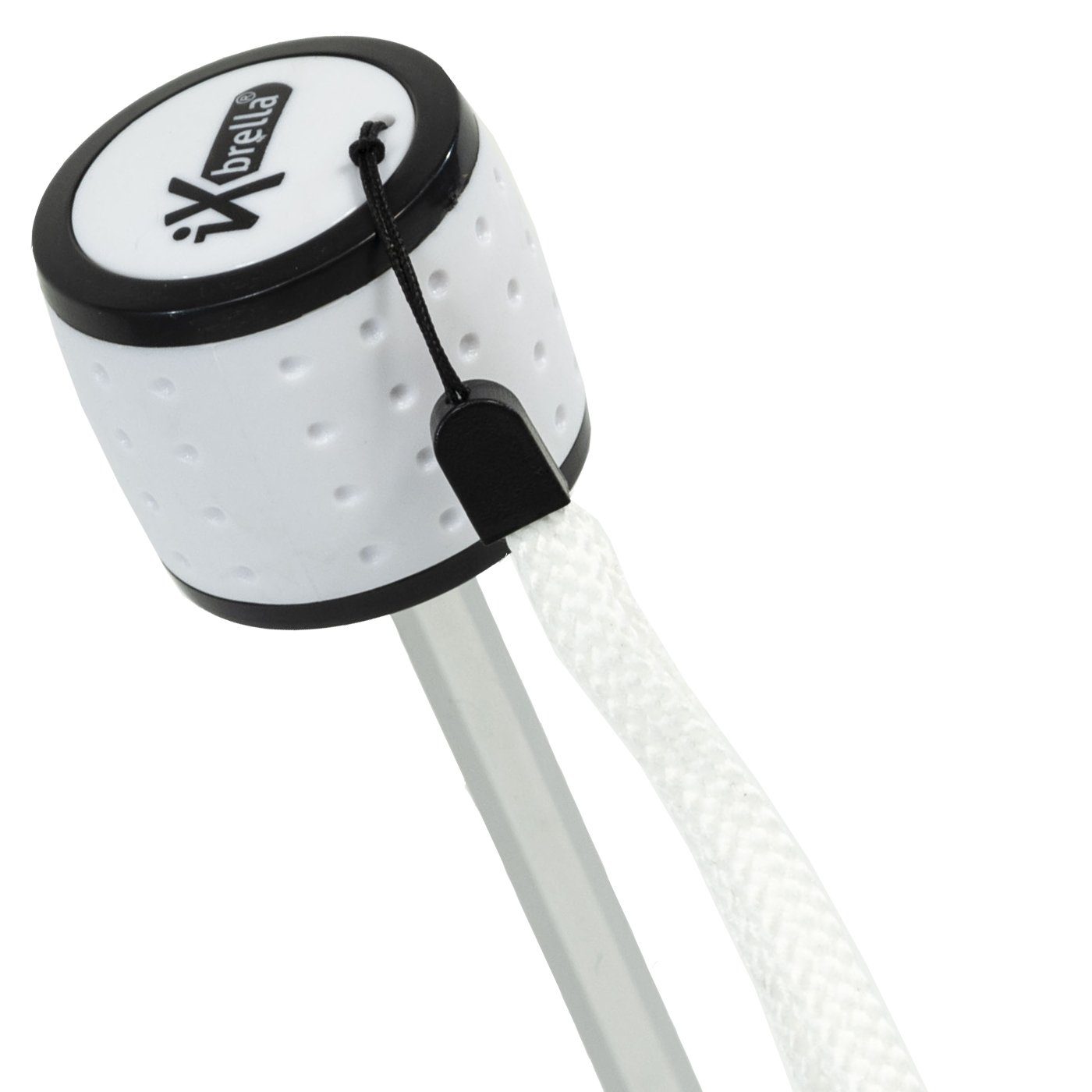 leicht, Light - Mini weiß - Taschenregenschirm iX-brella Dach Ultra großem farbenfroh extra mit
