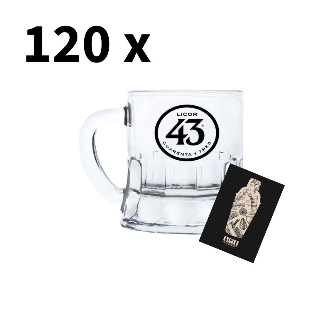 Mixcompany Glas Licor 43 Minibeer Glas 120er-Set Shotglas - XXL Angebot 120 x Pinnche