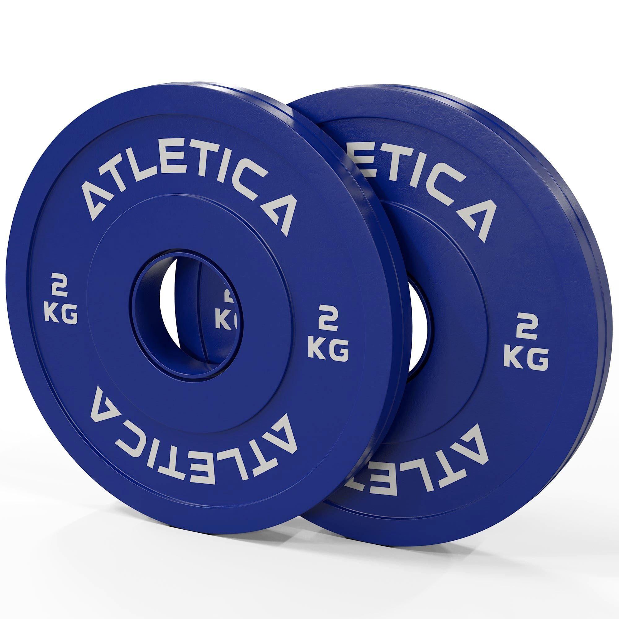ATLETICA Hantelscheiben Fractional Plates, 15 kg Wettkampf-Flair paarweise, gummiert, Set