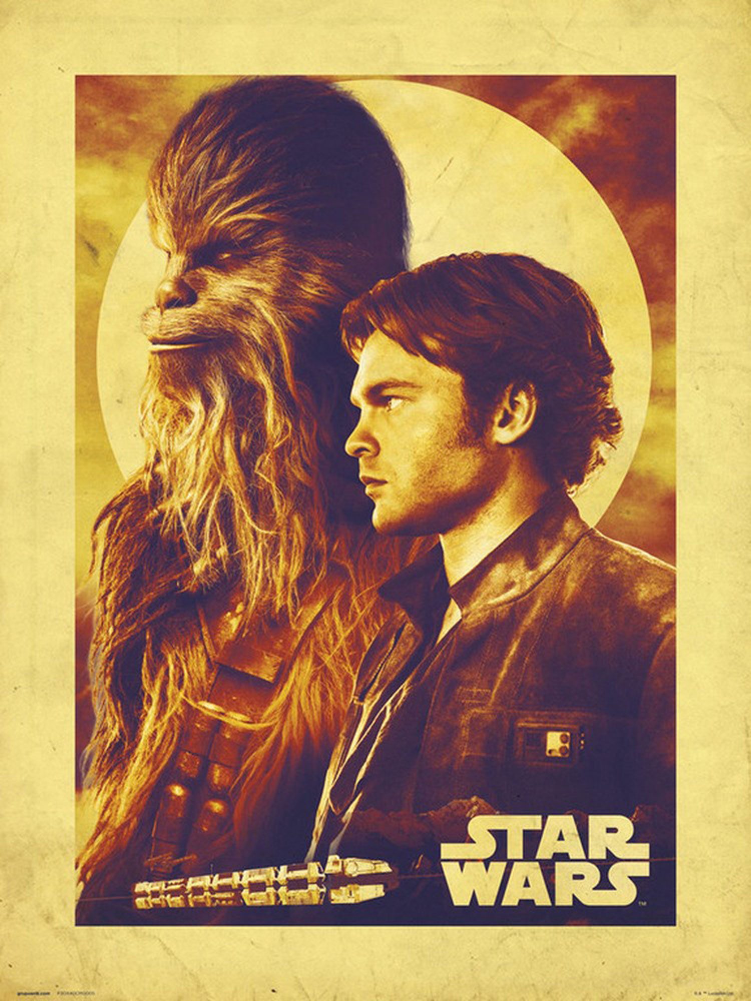 Kunstdruck Star Wars - Kunstdruck - Han & Chewie