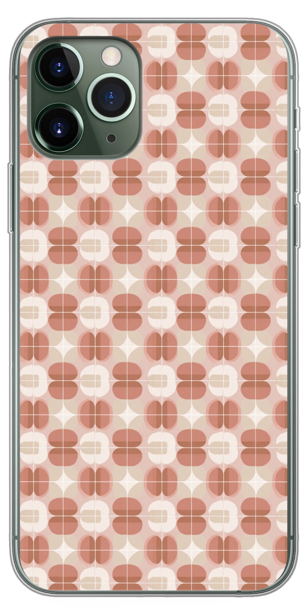 MuchoWow Handyhülle für Apple iPhone 11 Pro Retro - Klassisch - Rosa, Smartphone-Bumper, Print, Handy Schutzhülle Dünn
