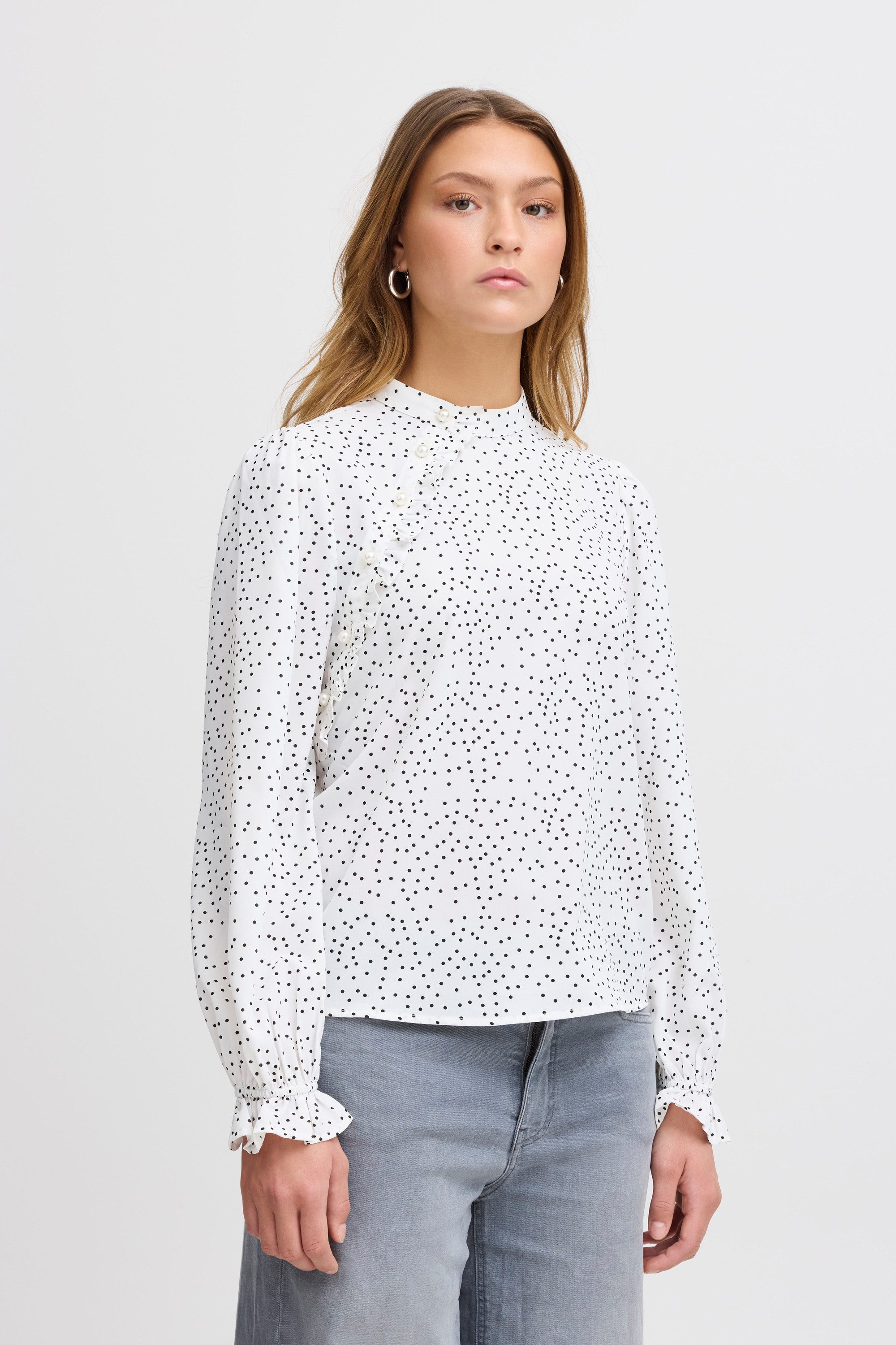 Langarmbluse Langarm-Bluse IXTANYA