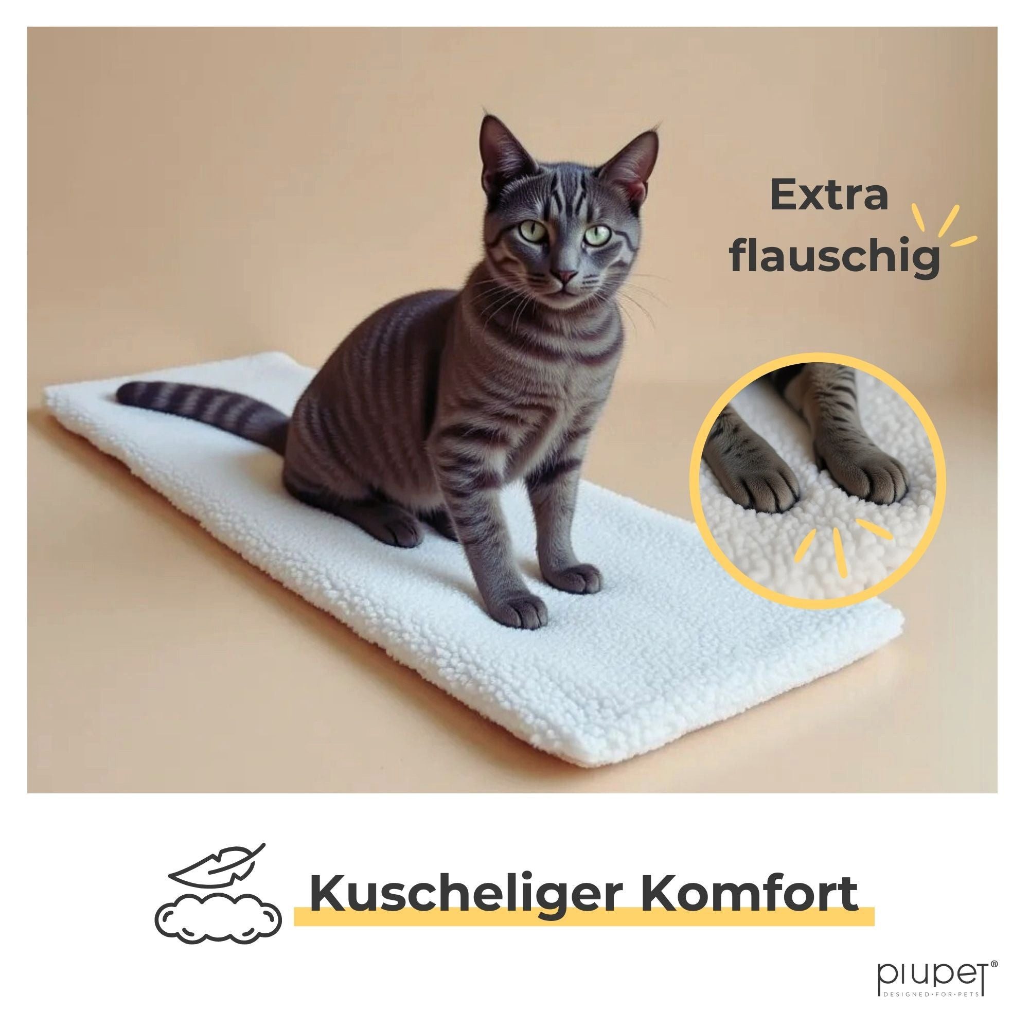 Piupet Tierdecke Selbstwärmende Katzendecke für die günstig online kaufen
