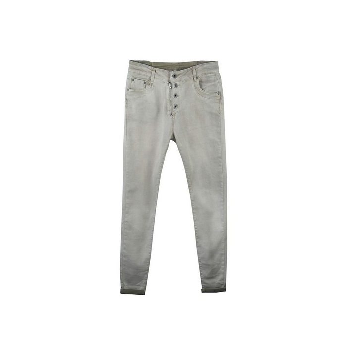 Heimatliebe 5-Pocket-Jeans beige regular (1-tlg)