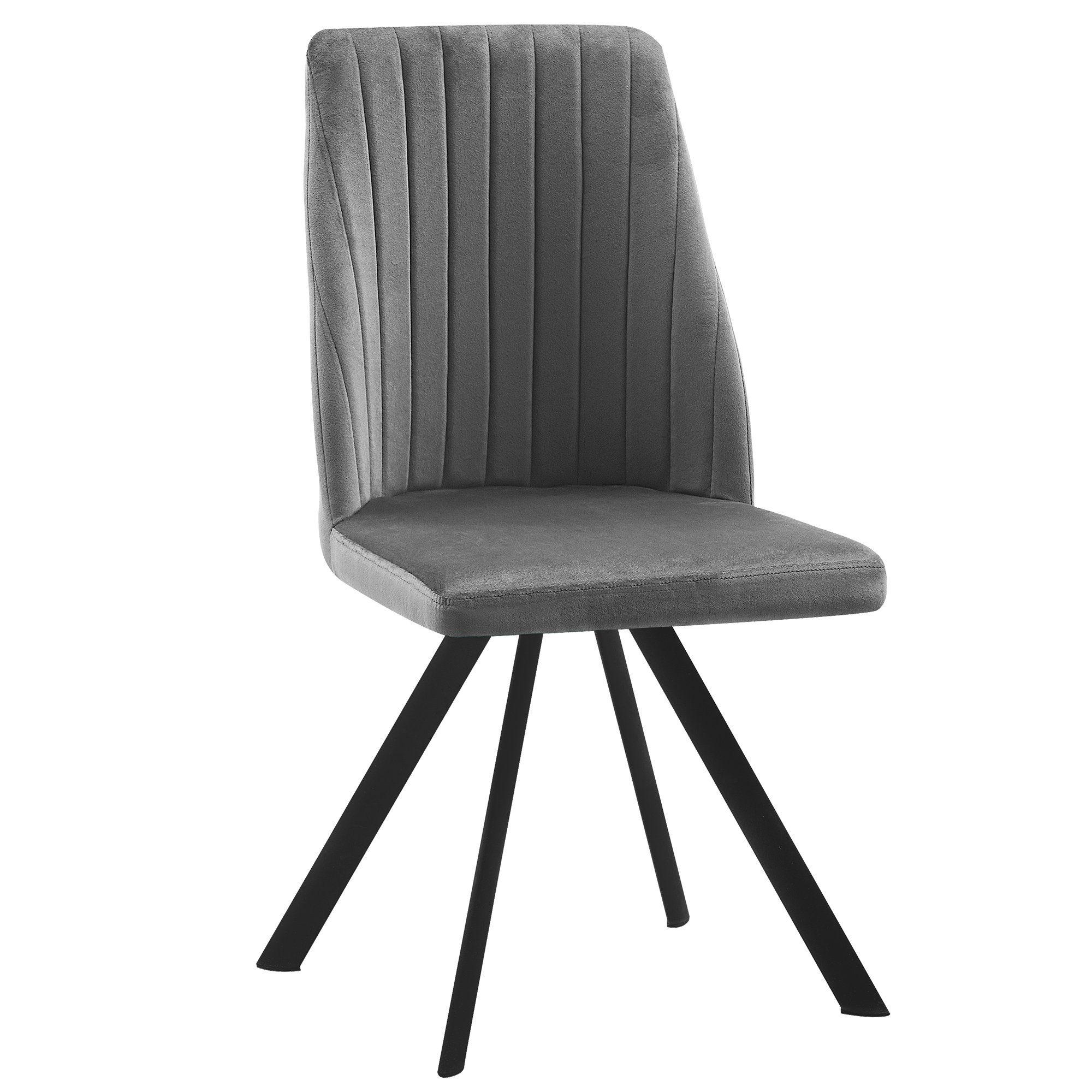 TRISENS Polsterstuhl Penelopa (1, 2, 3 oder 4 Stühle, 1 St), Essstuhl mit stabilem Metallgestell Küchenstuhl in edler Velvetoptik