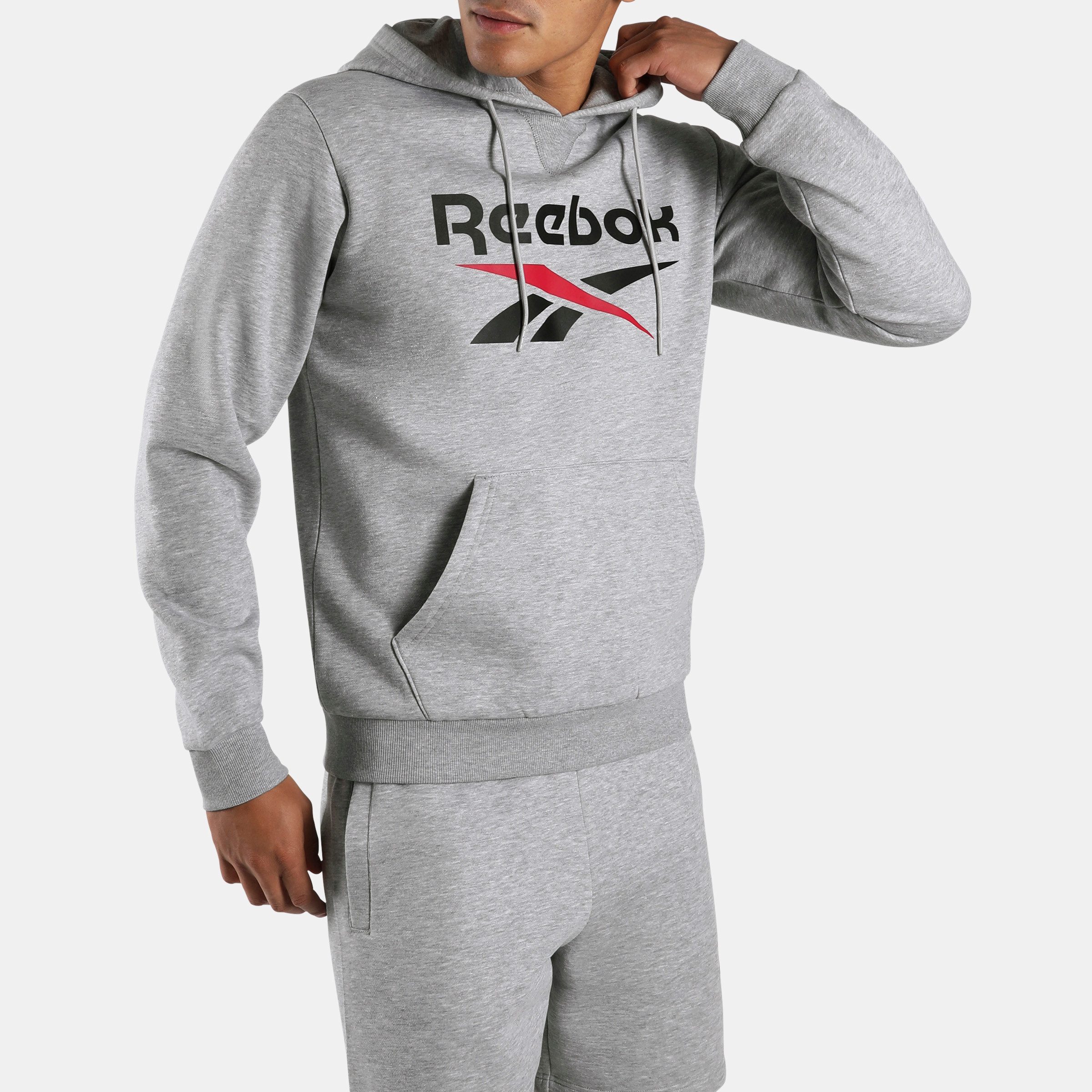 Reebok Kapuzensweatshirt TRENT 2 COL LOGO HOODY mit verstellbarer Kapuze, aus Baumwolle und Polyester