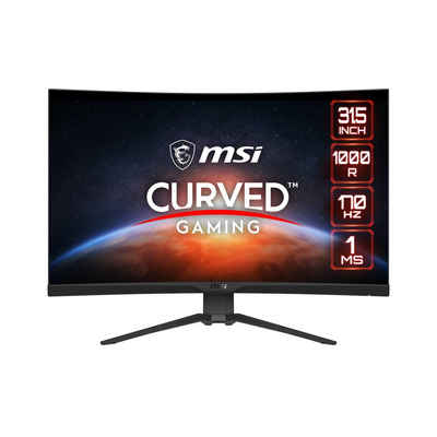 MSI G322CQP Curved-Gaming-LED-Monitor (80 cm/32 ", 2560 x 1440 px, WQHD, 1 ms Reaktionszeit, 165 Hz, VA LED, höhenverstellbar, 3 Jahre Herstellergarantie)