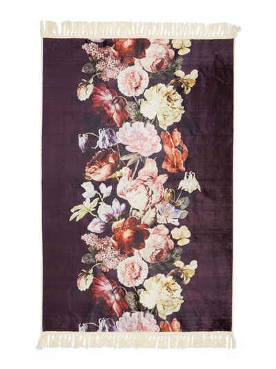 Teppich Anneclaire, Essenza, rechteckig, Höhe: 6 mm, sehr weicher Flor, mit Fransen