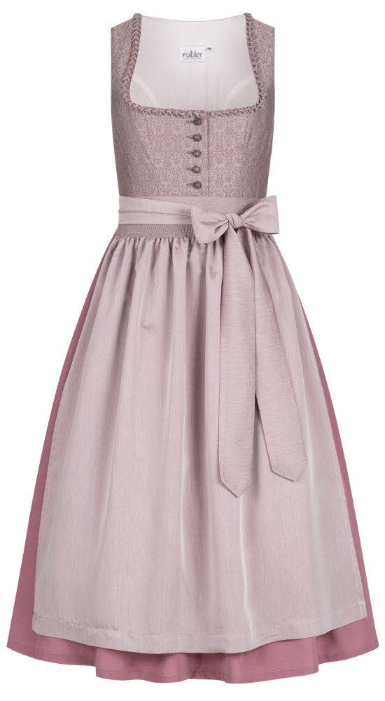 Dirndl Dirndl lang Adele in Altrosa von Nübler