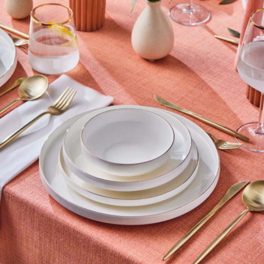 Geschirr-Set Karaca Streamline New Saturn Gold 24-teiliges Geschirrset 6 Personen