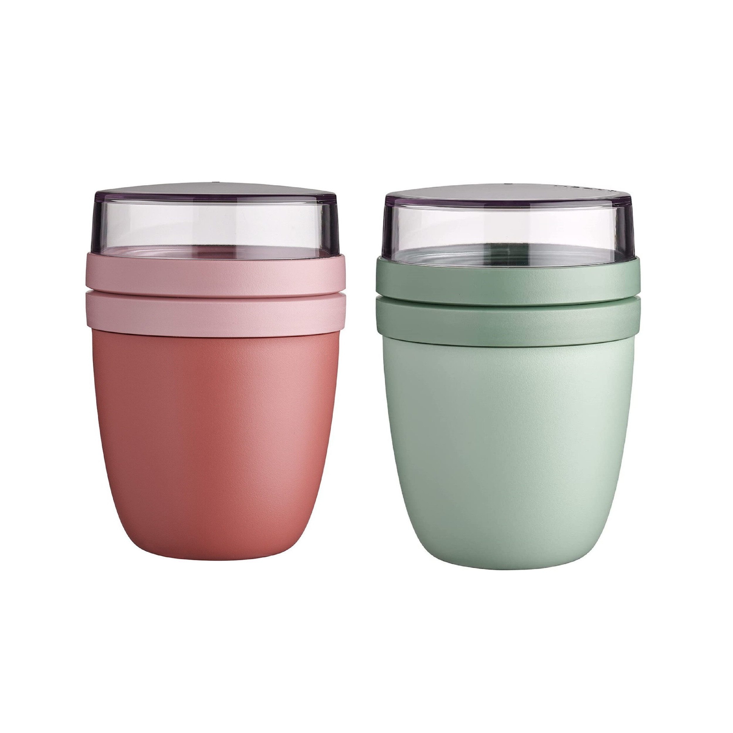 Mepal Lunchbox Lunchpot Ellipse Müslibecher to go 500 ml + 200 ml, Geeignet für Gefrierschrank, Mikrowelle & Spülmaschine