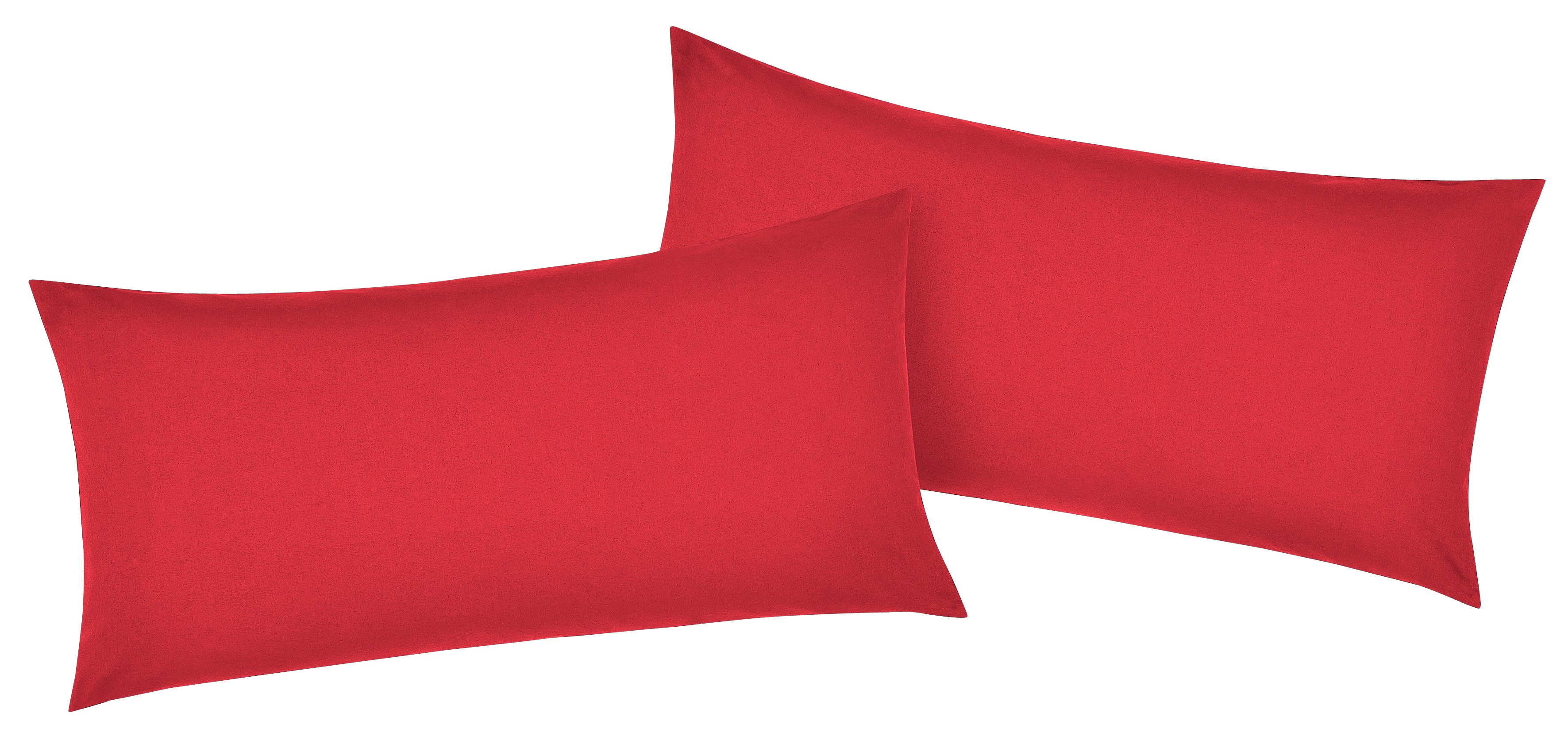 OTTO home Kissenbezüge Luisa., (2 Stück), aus 100% Baumwolle, mit Reißverschluss, atmungsaktiv, uni