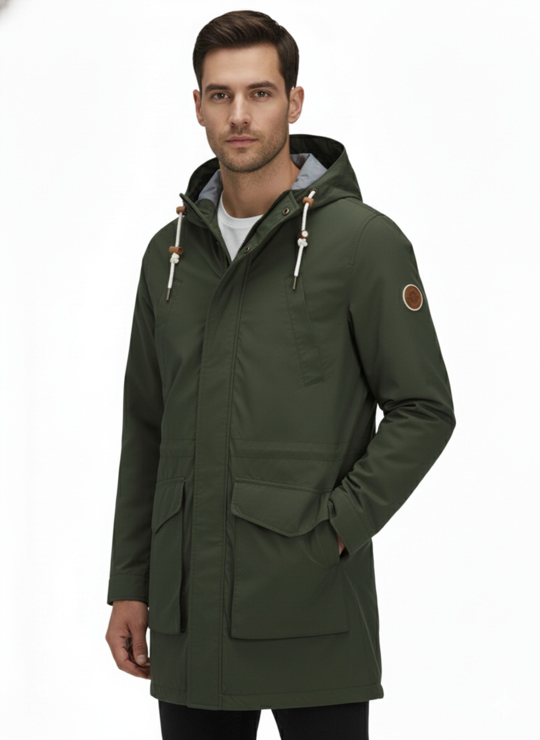 Jack & Jones Parka Herren Parka Sommerparka Kapuzenjacke
