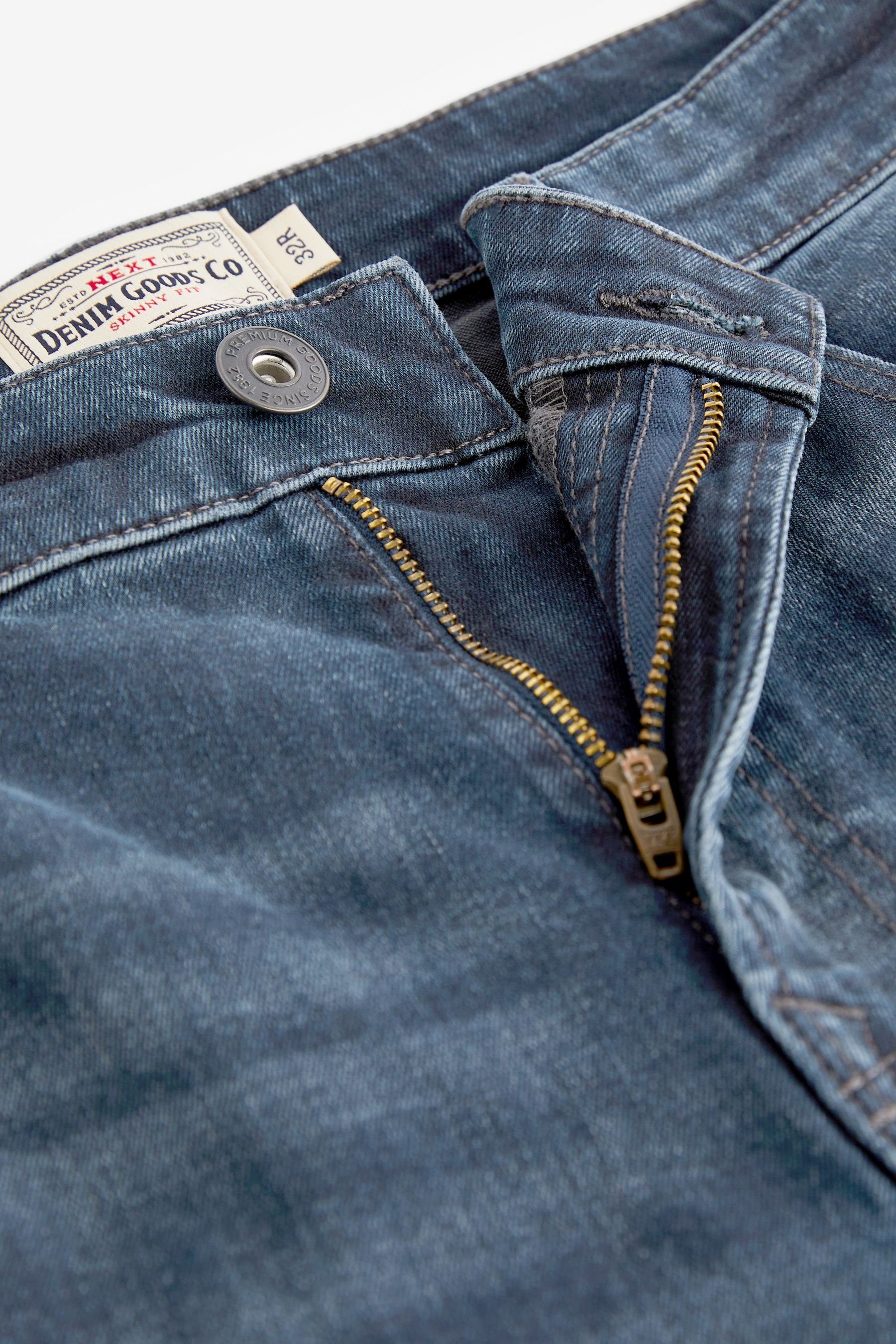 Next Skinny-fit-Jeans Skinny Fit (1-tlg) Stretch mit Navy Essential Smoky Jeans