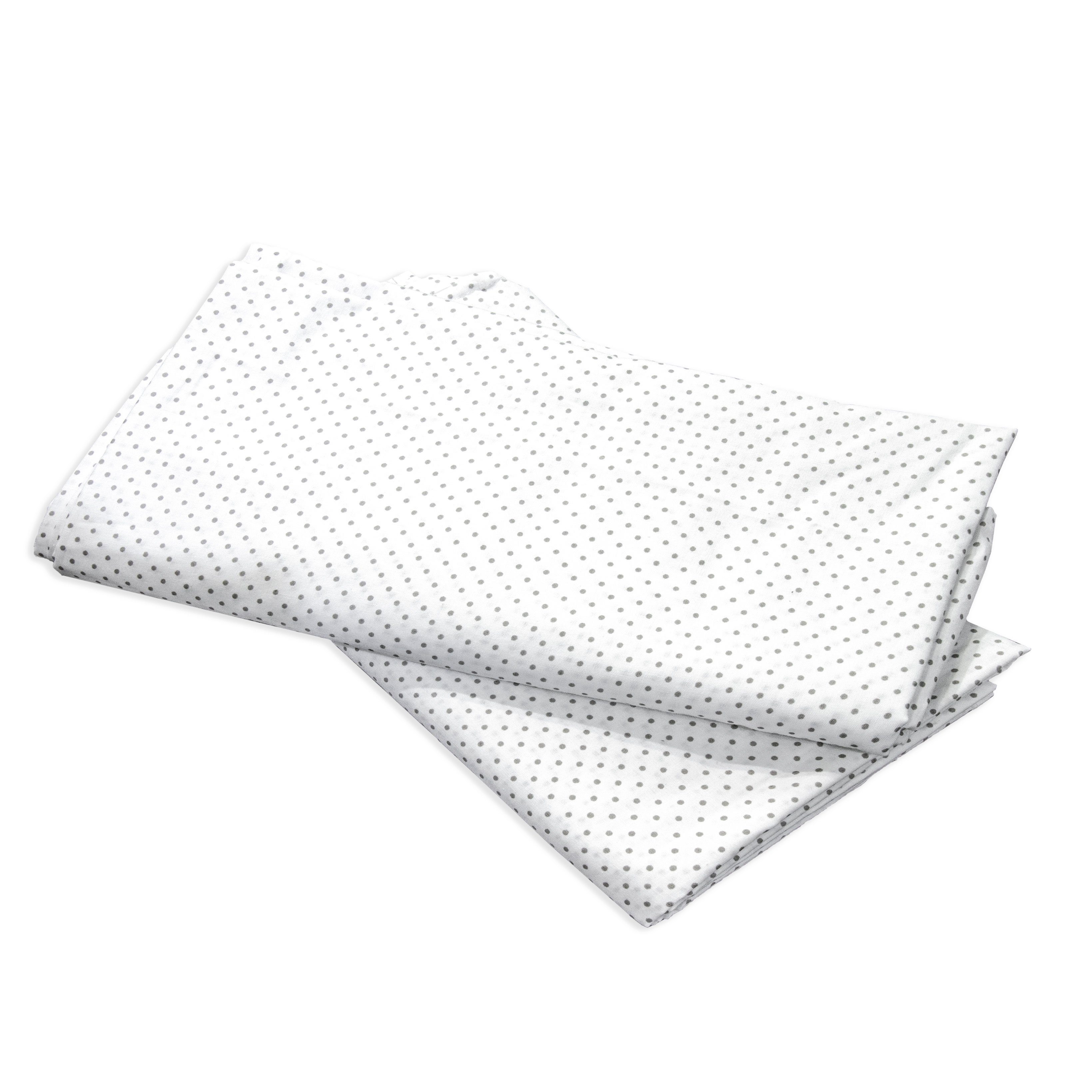 Puckdaddy GmbH Betthimmel Vorhang-Set Linnea (146x298cm) mit Pünktchen-Muster