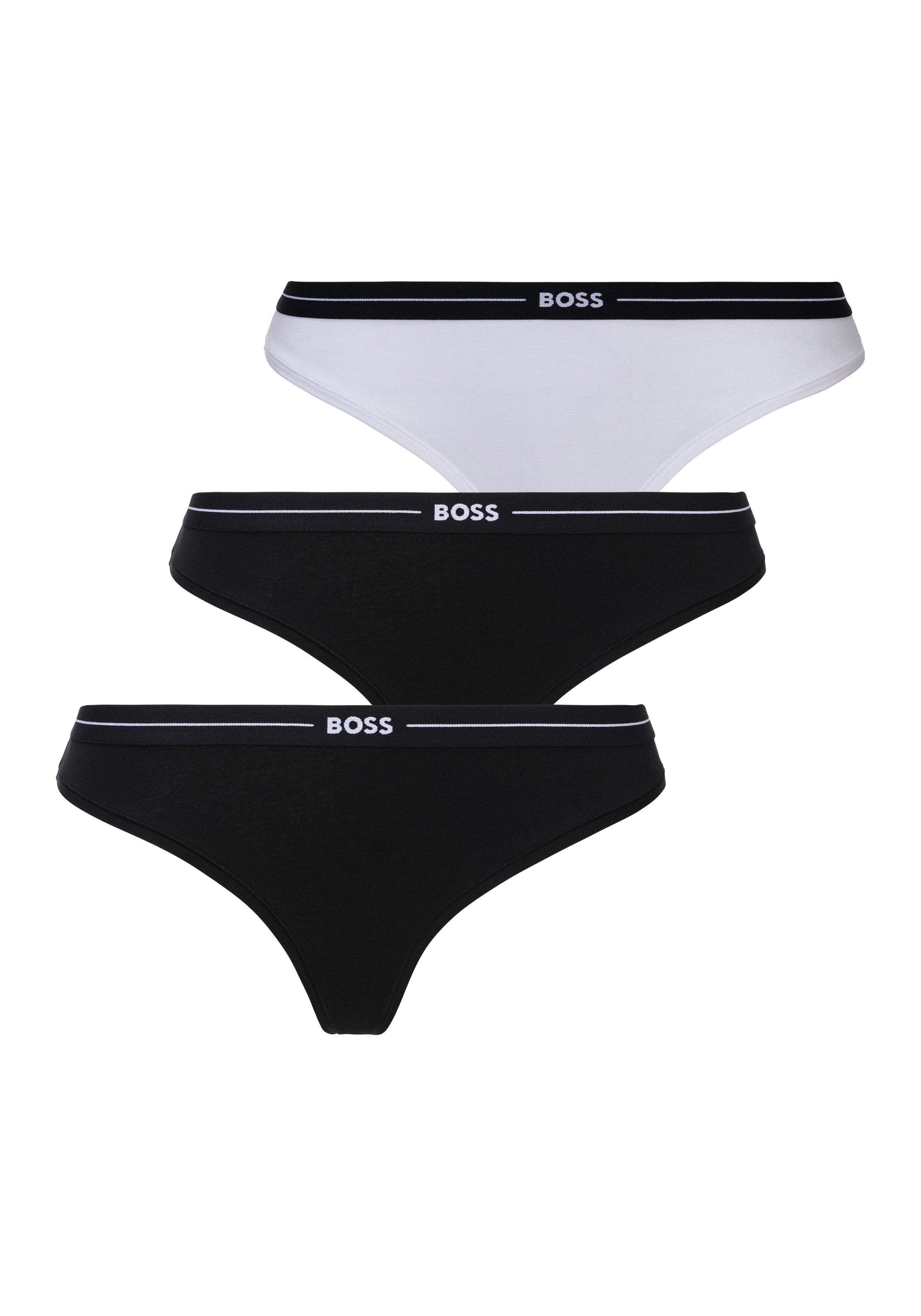 BOSS String 3P THONG (Packung, 3-St., 3er) mit BOSS Logobund