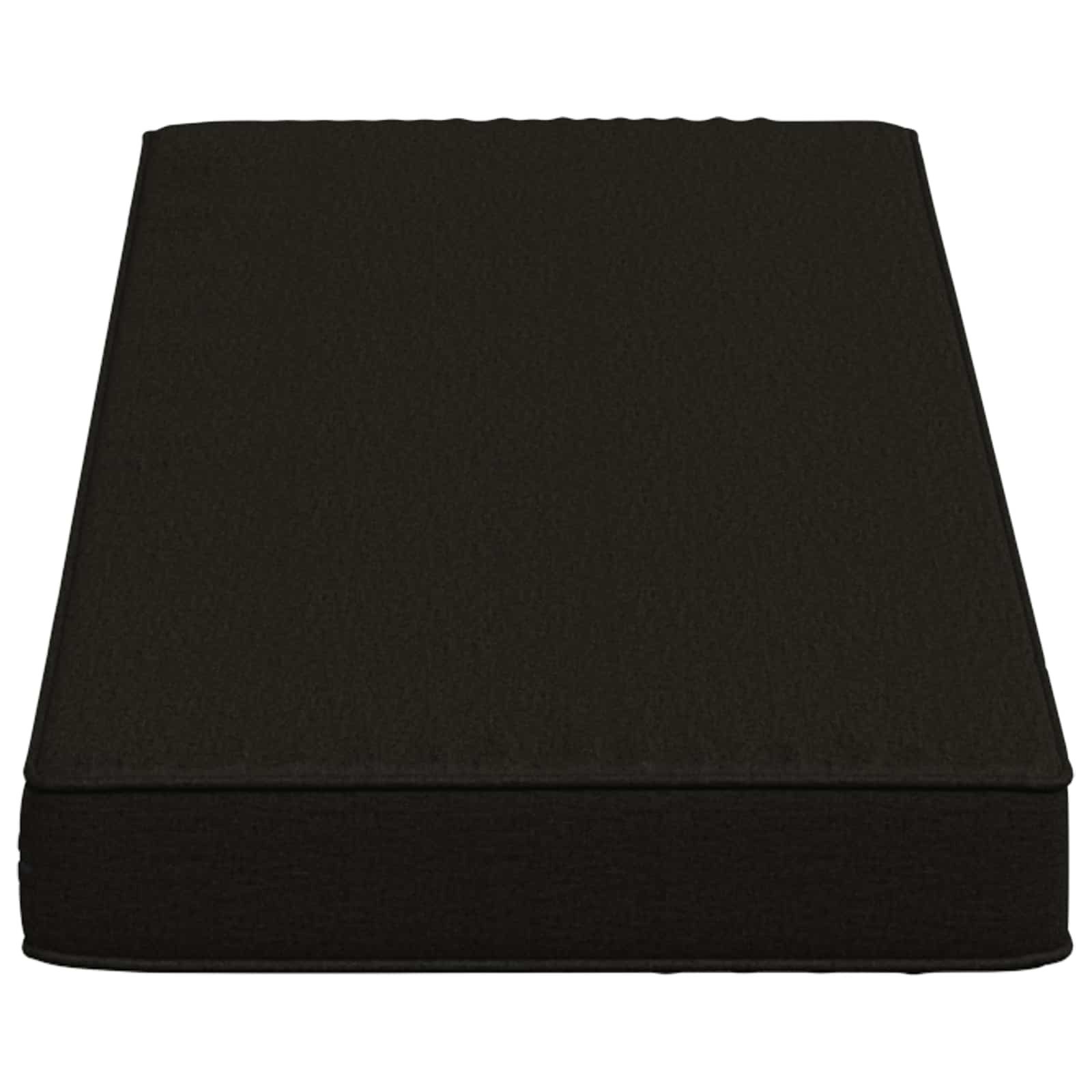 vidaXL Sitzauflage 1-teiliges Bankkissen VUGHT 100 % Polyester Schwarz, (1 St)