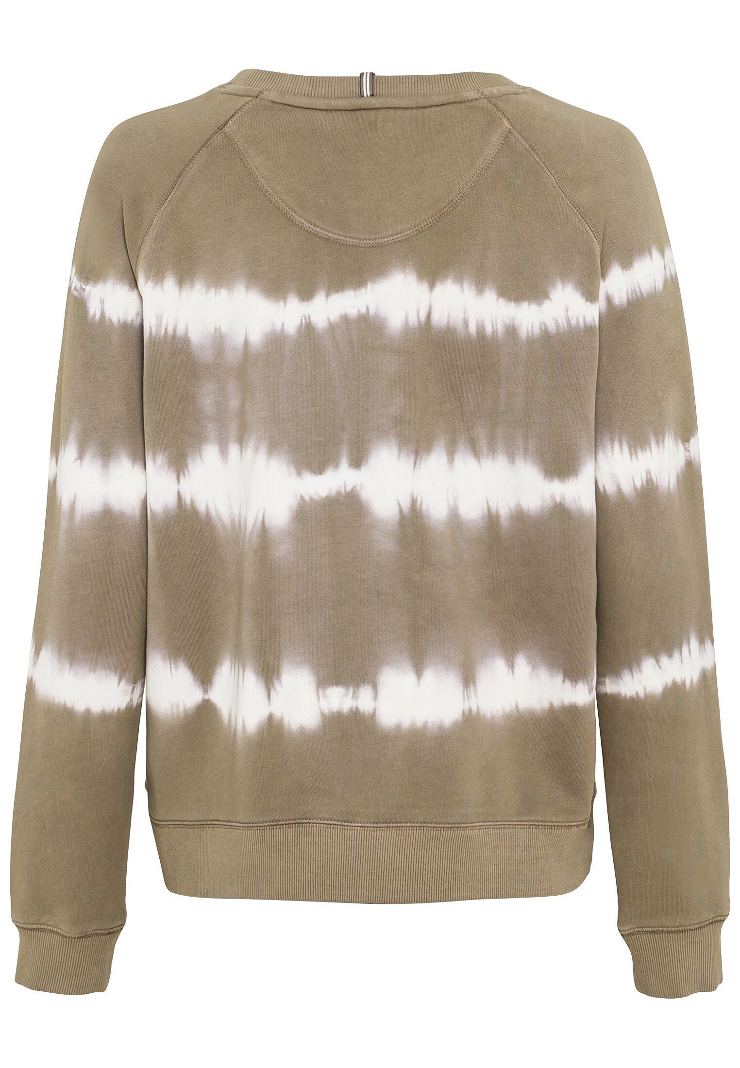 active Effekt camel Sweatshirt Tie-Dye mit