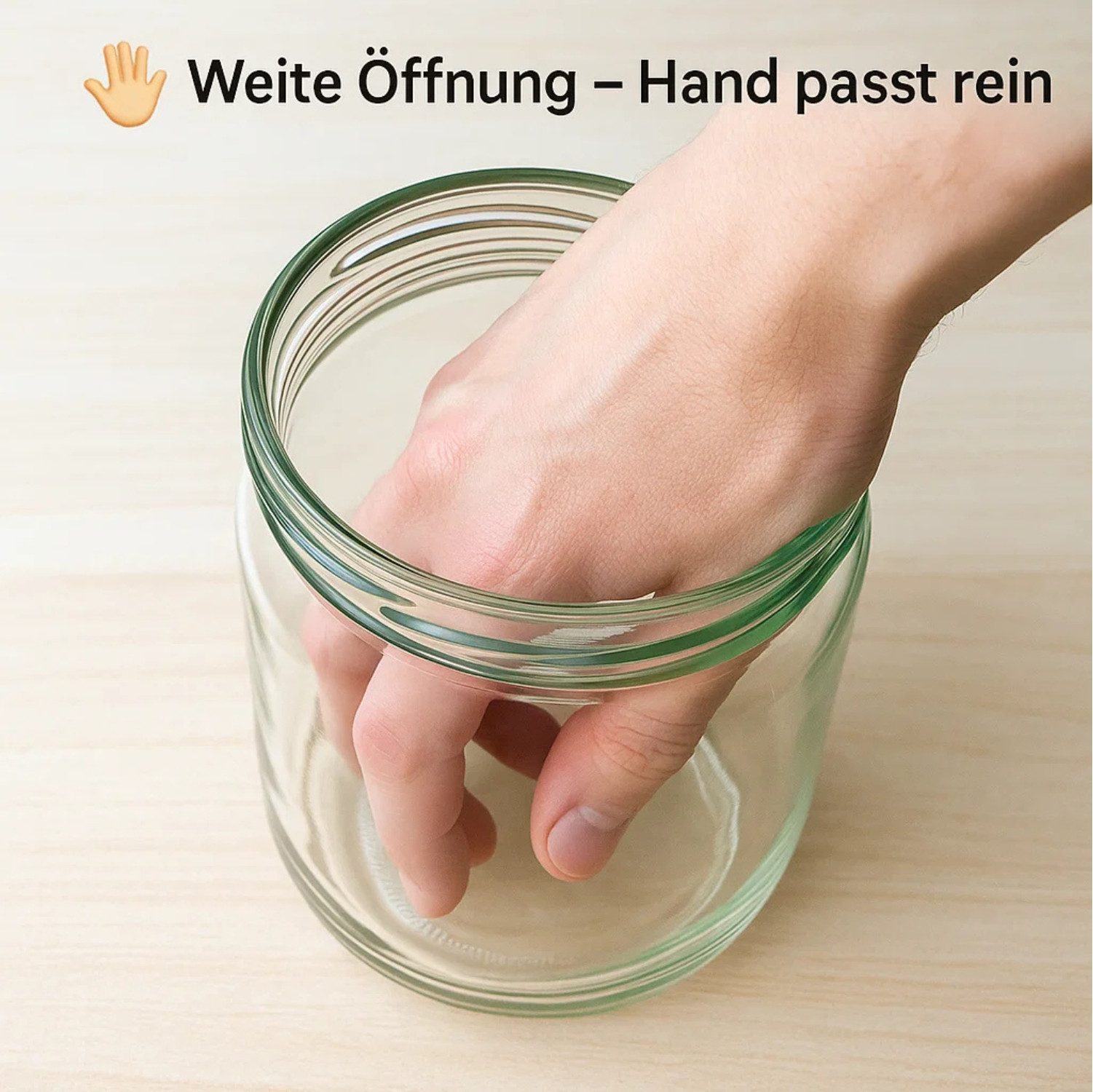 BigDean Müslibox 6 Stück Overnight Oats Gläser Extra große Öffnung, Glas, (Set, 12-tlg., Glas + Deckel), Auslaufsicher, Spülmaschinenfest (Glas), Extra weite öf – Bild 5 von 5