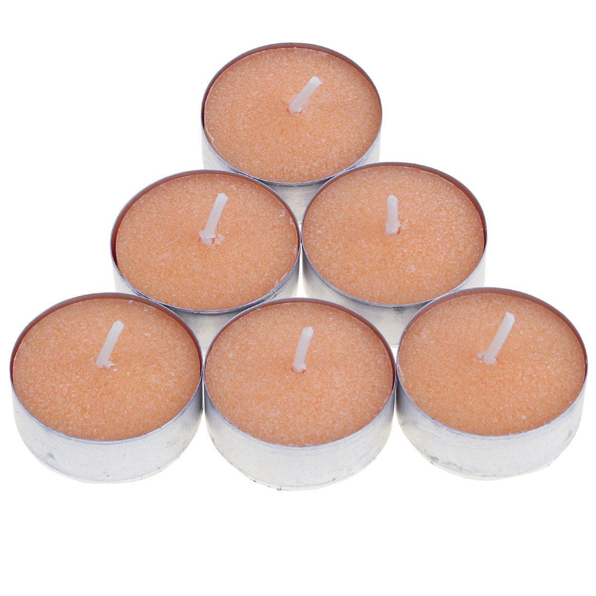 Florists Products Duftkerze Duftkerzen Orange Teelichter, Raumduft Kerze 18er Set, 18 Stück