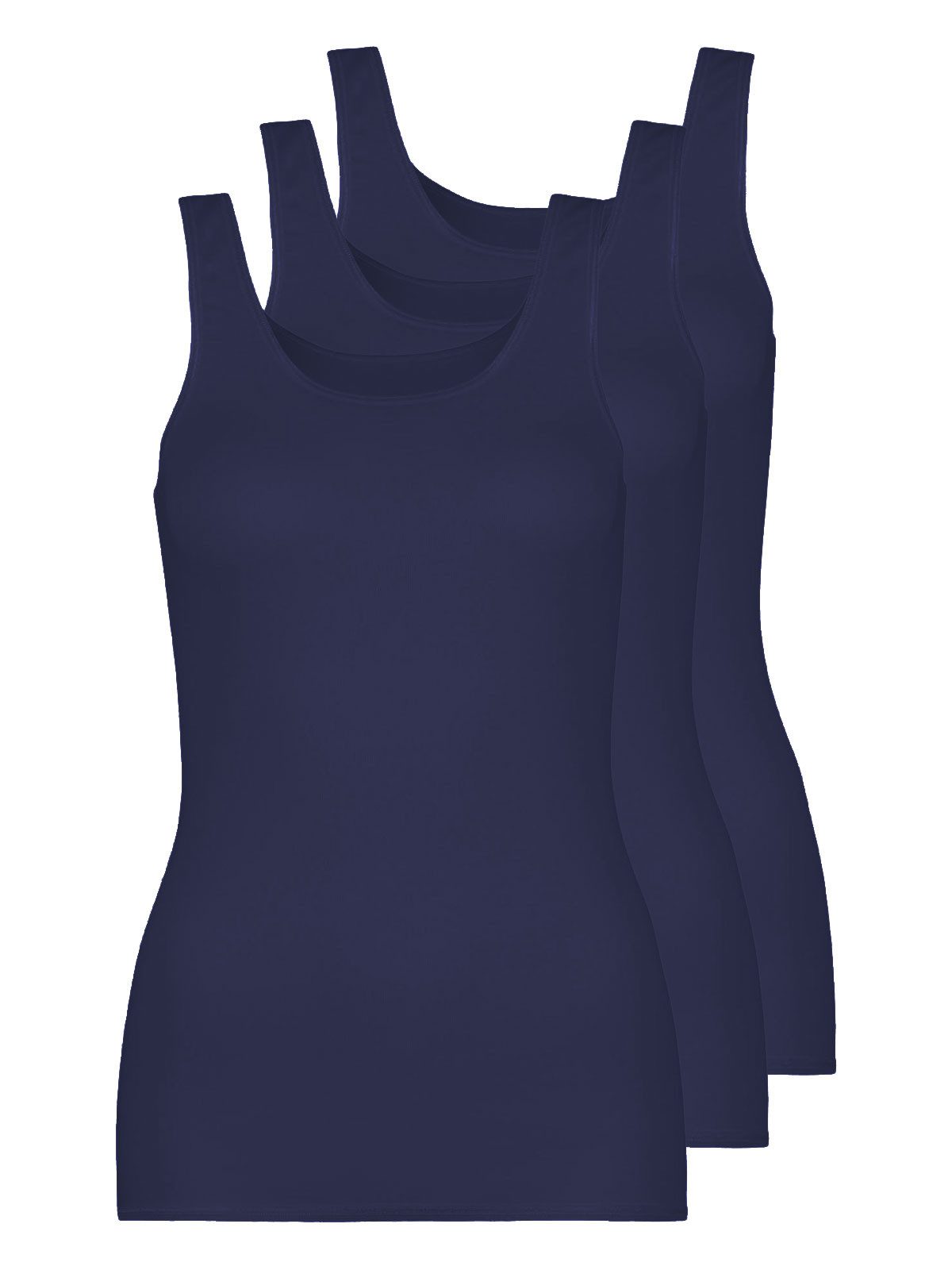 Pompadour Achselhemd 3er Pack Damen Shirt ohne Arm Intime (Packung, 3-St) - günstig online kaufen