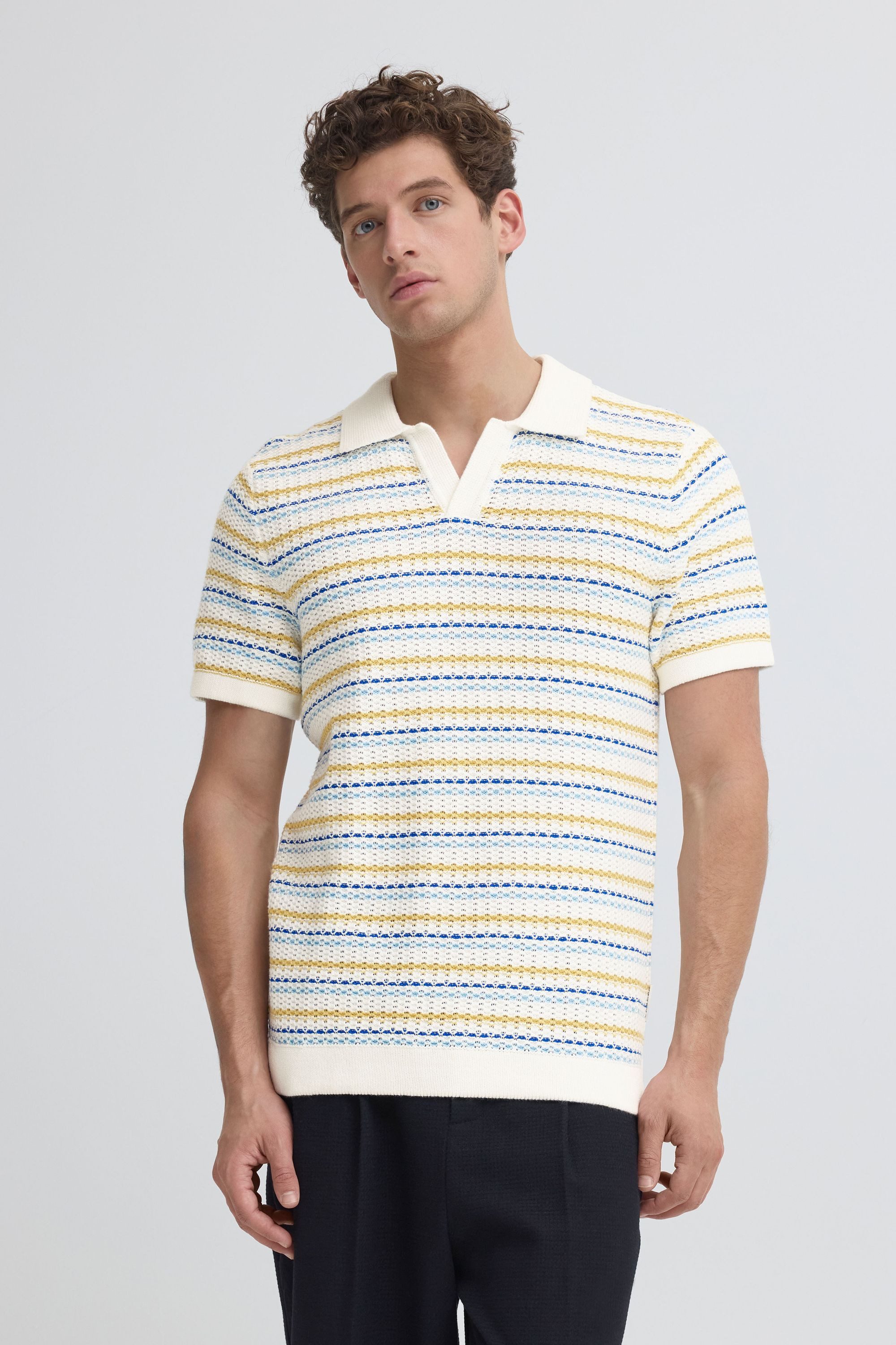 Casual Friday Poloshirt CFMidskov Sommerliches Strick Polo