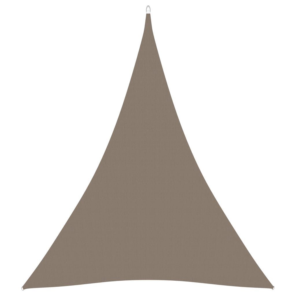 Sonnensegel 3 x 4 x 4 m Sonnensegel Oxford-Gewebe Dreieckig 3x4x4 m Taupe Beschatt