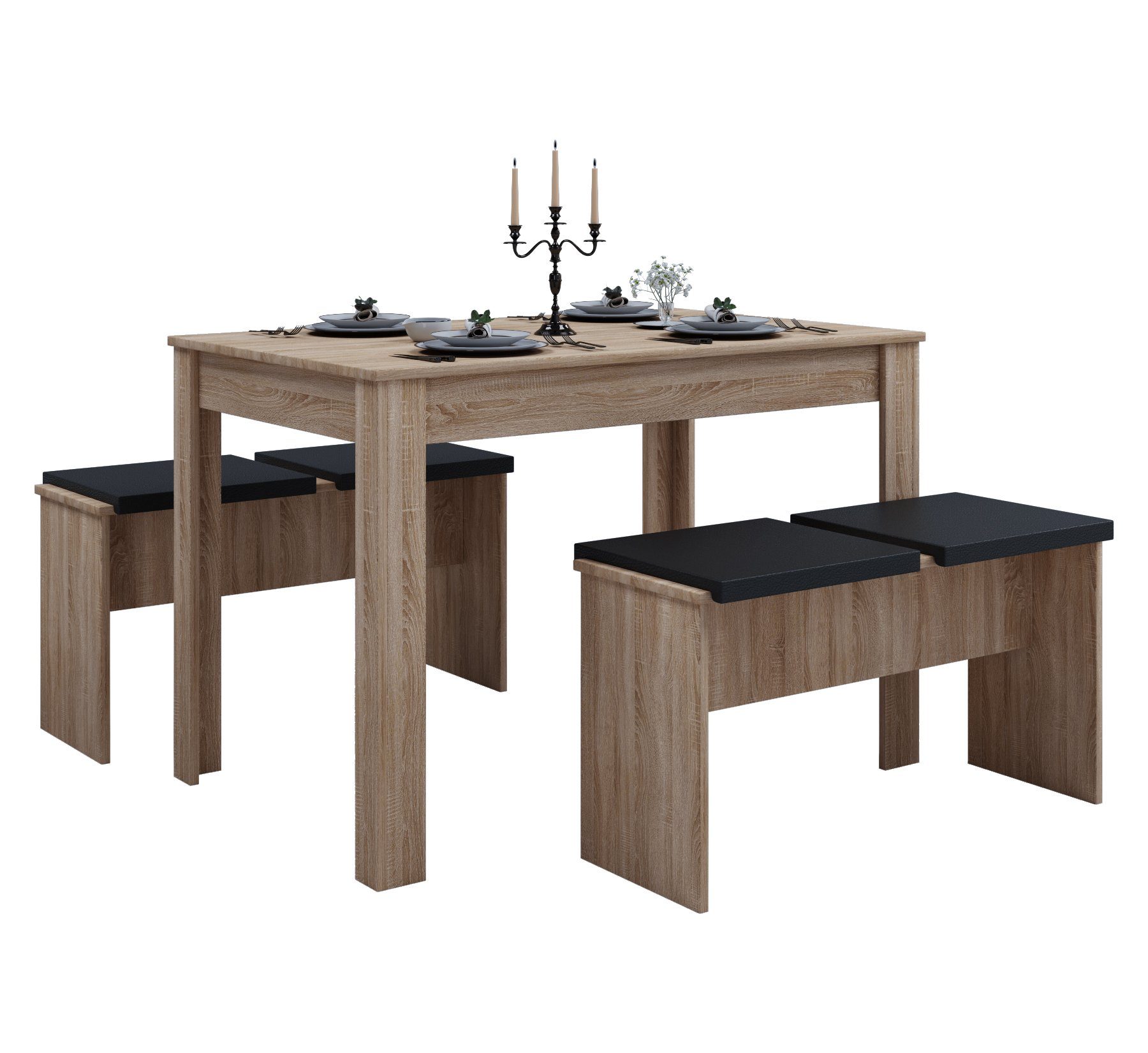 VCM Essgruppe Holz Essgruppe Tischgruppe Tisch günstig online kaufen