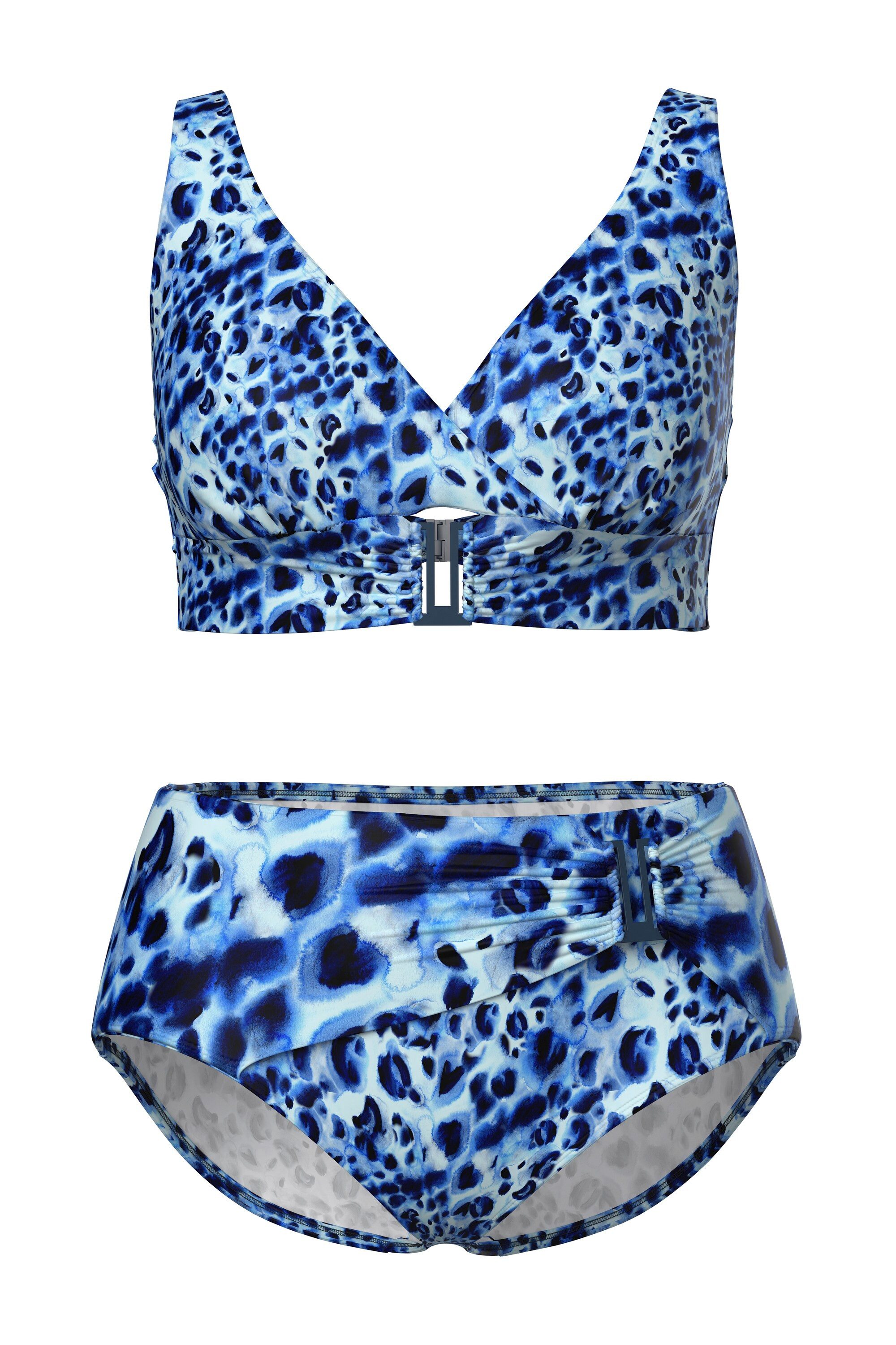 Ulla Popken Soft-BH Bikini Animalmuster Softcups Träger verstellbar