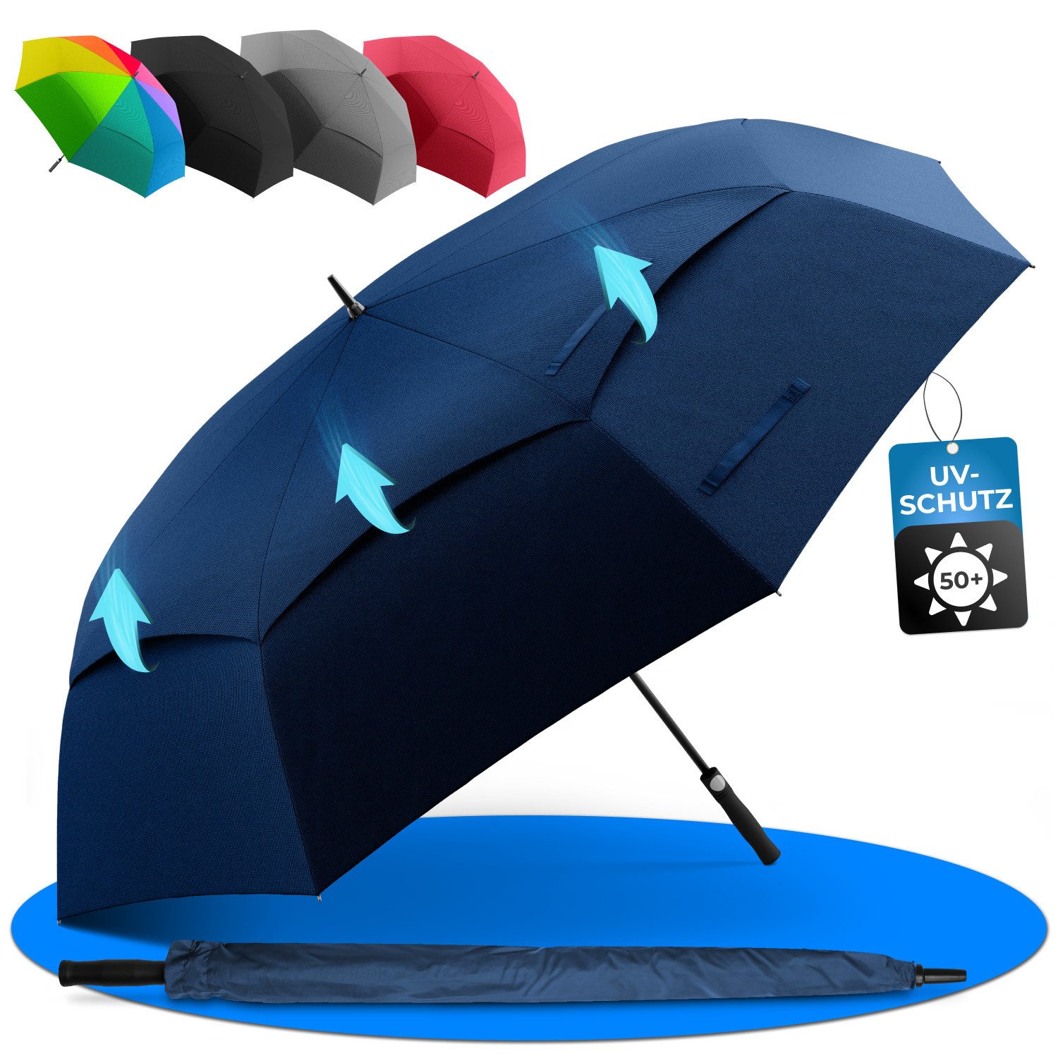 Styngard Golfregenschirm BELFAST, XXL Regenschirm Groß für 2 Personen günstig online kaufen