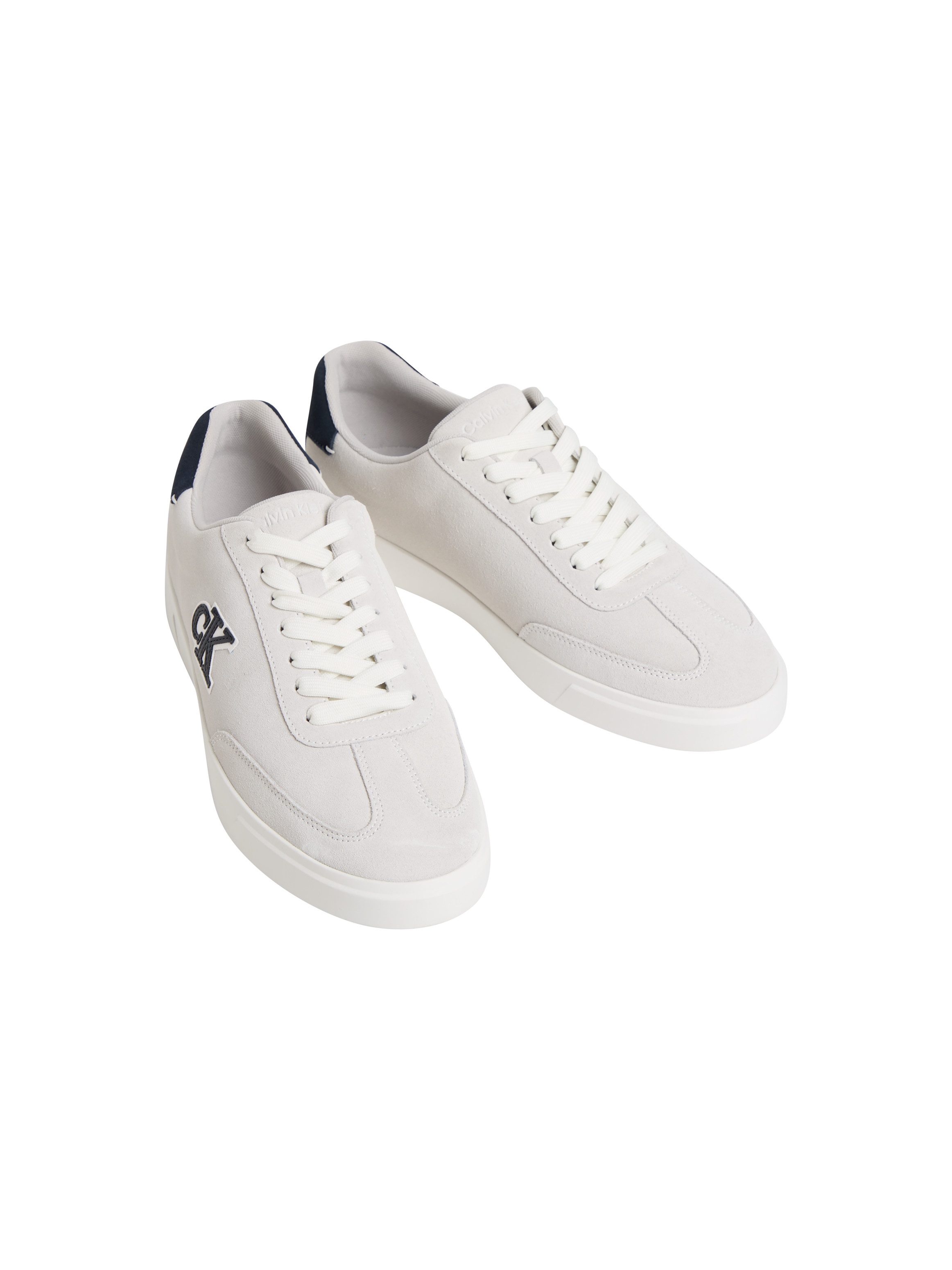 Calvin Klein LOW PROF CUPSOLE SU Sneaker Schnürschuh, Halbschuh, Freizeitsneaker mit seitlichem CK-Logo