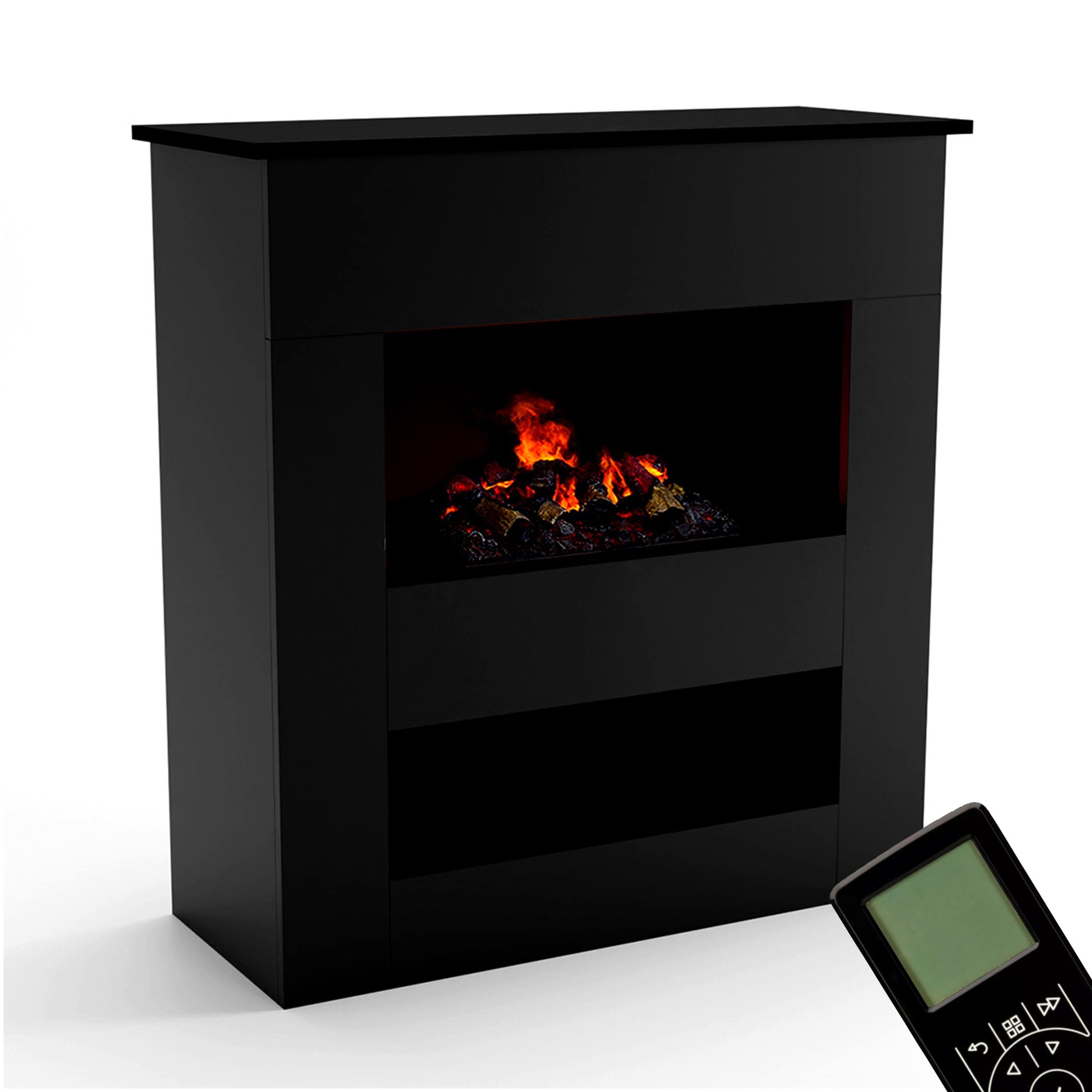 GLOW FIRE Elektrokamin Brecht Wasserdampf Kamin, Elektrischer Kamin, Wasserdampfkamin mit 3D Feuer und Knisterfunktion