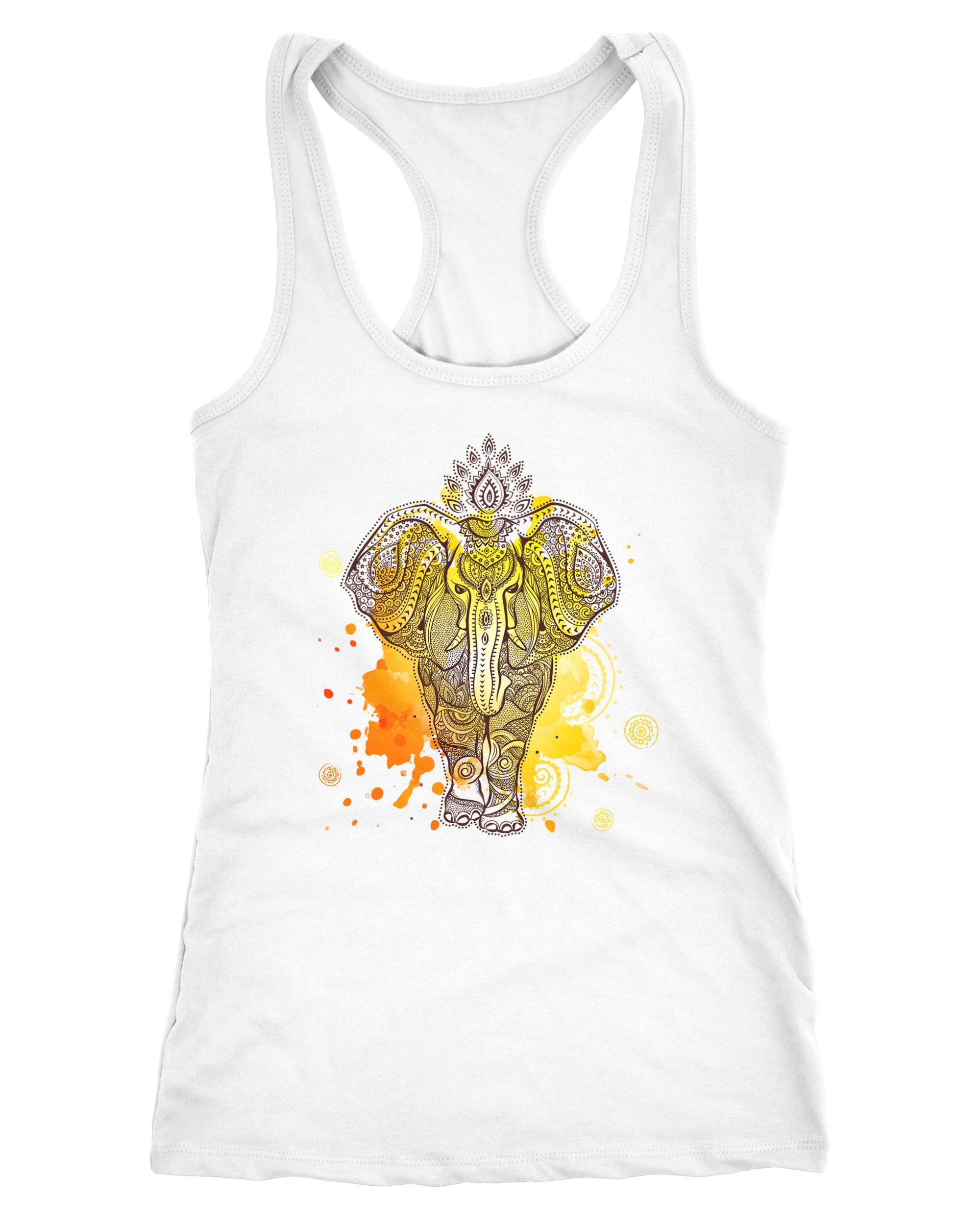 MoonWorks Tanktop Damen Tanktop Zentangle Elefant günstig online kaufen