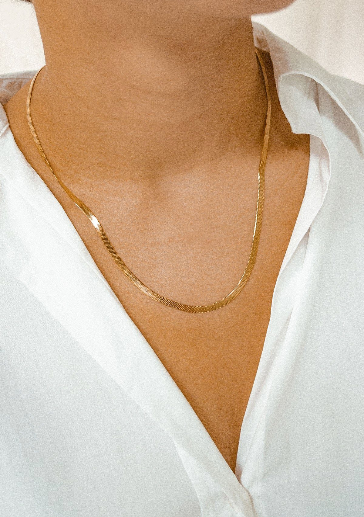 Hey Happiness Collier Schlangenkette Edelstahl Damen, günstig online kaufen