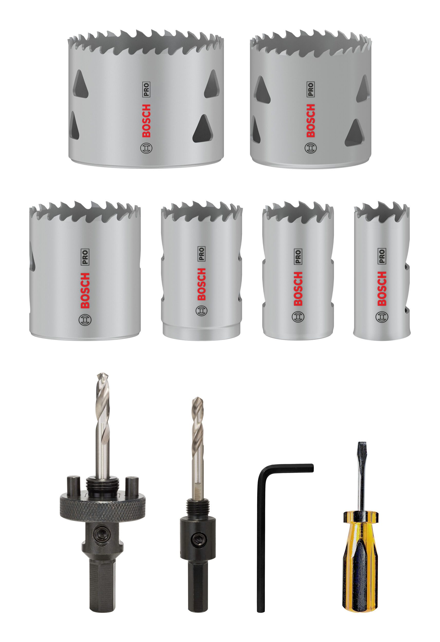 BOSCH Lochsäge Pro Multi Material, 15 Teile, Set, 15-teilig