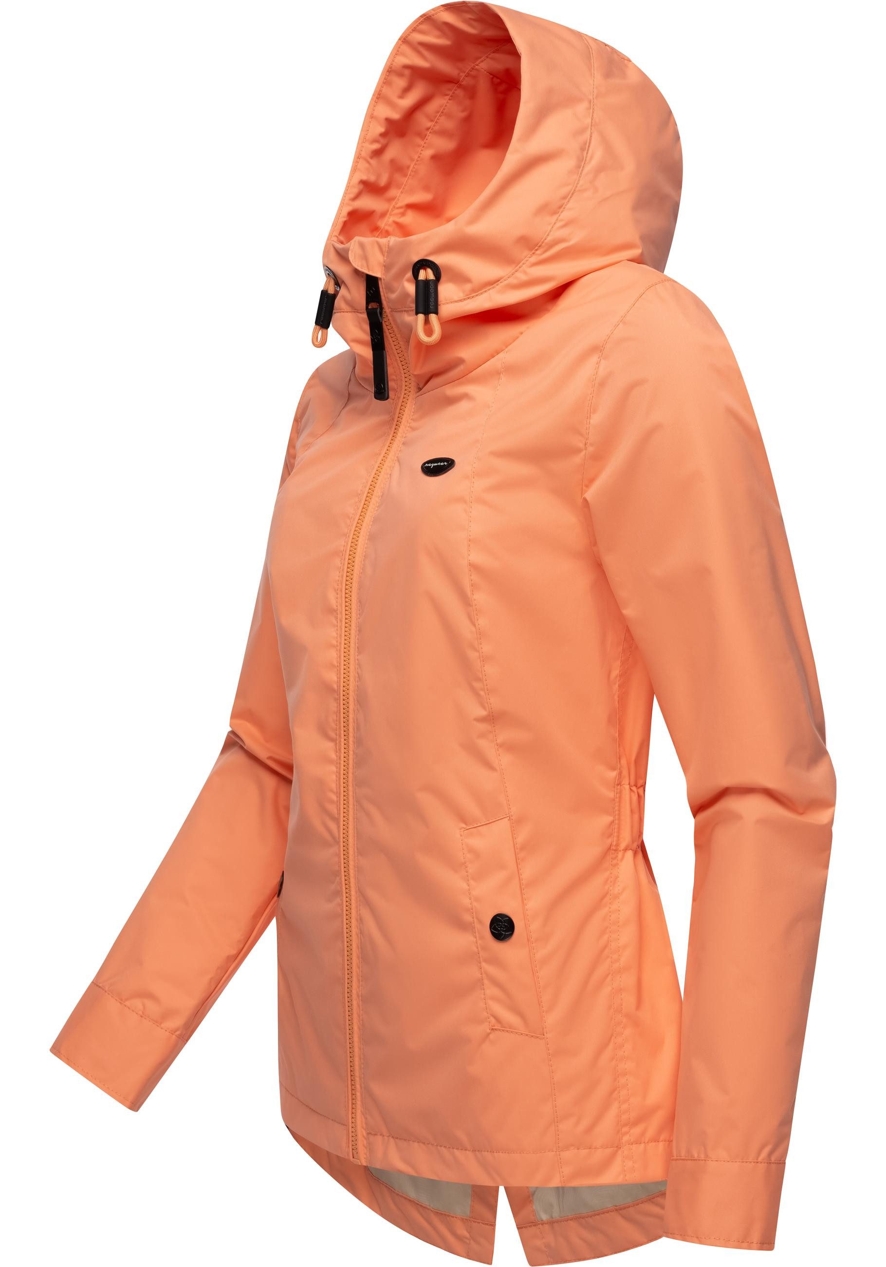 Ragwear Outdoorjacke Monade Übergang stylische Übergangsjacke mit großer Kapuze