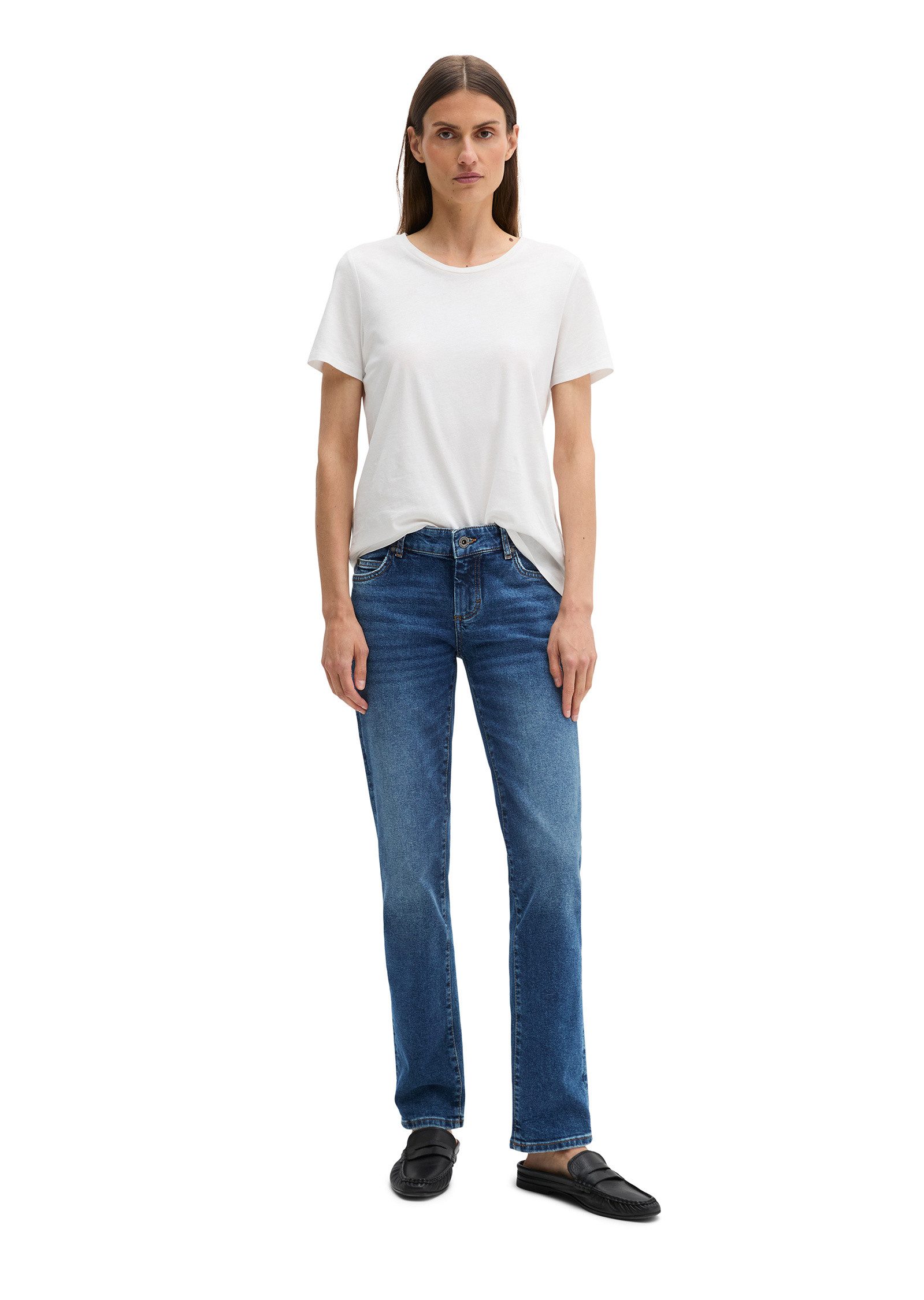 Marc O'Polo Regular-fit-Jeans aus Bio-Baumwolle-Mix