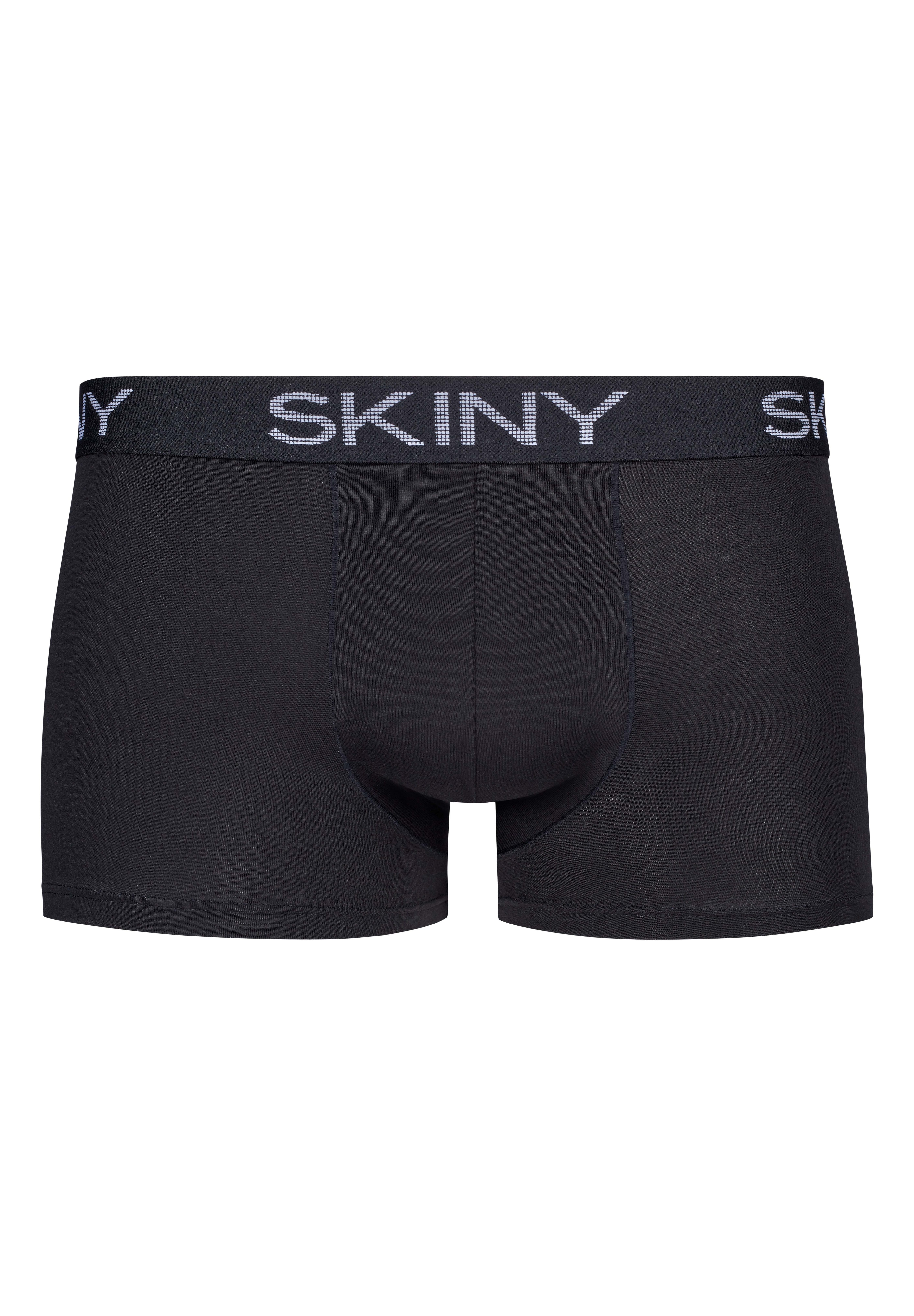 Skiny Retro Pants Doppelpack Boxershorts schwarz/weiß schwarz | (2-St) Doppelpack Herren