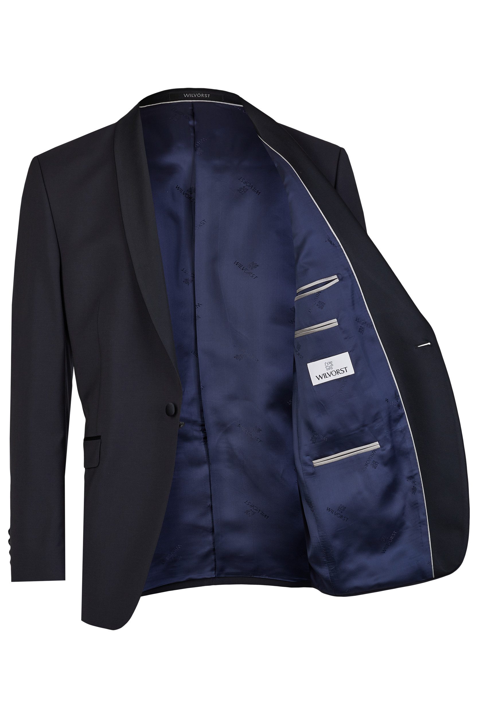 Wilvorst Smokingsakko Wilvorst CLASSICs Herren Smokingsakko Modern-Fit Mitternachtsblau