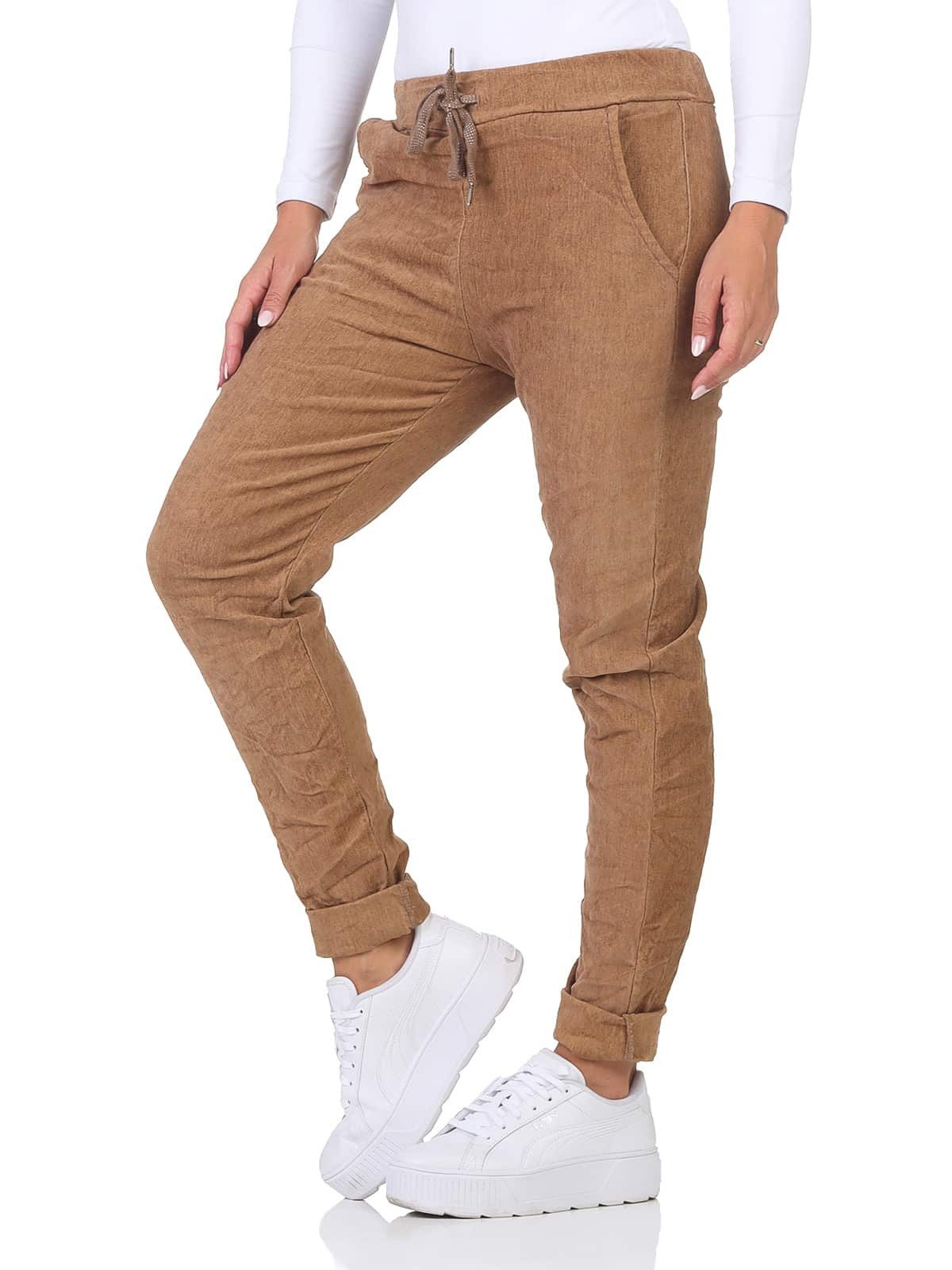 OriginalYou Cordhose Freizeithose Damen Feincord Stretch Chino dehnbarer Feincord, in großen Größen erhältlich – Bild 3 von 5